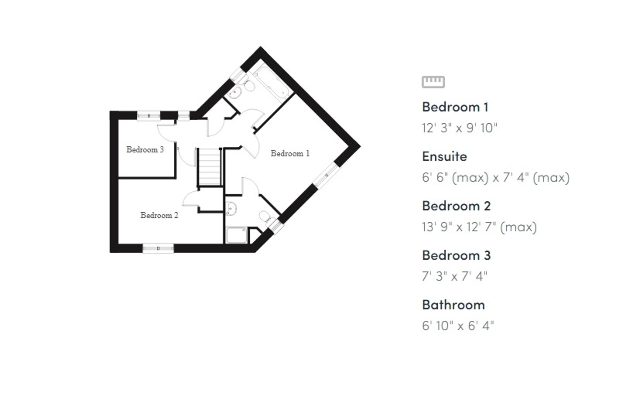 Floorplan for Parc Tondu, Tondu, CF32