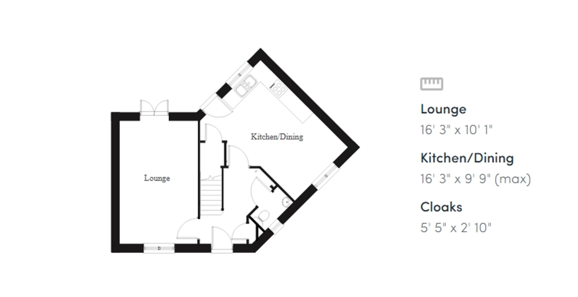 Floorplan for Parc Tondu, Tondu, CF32