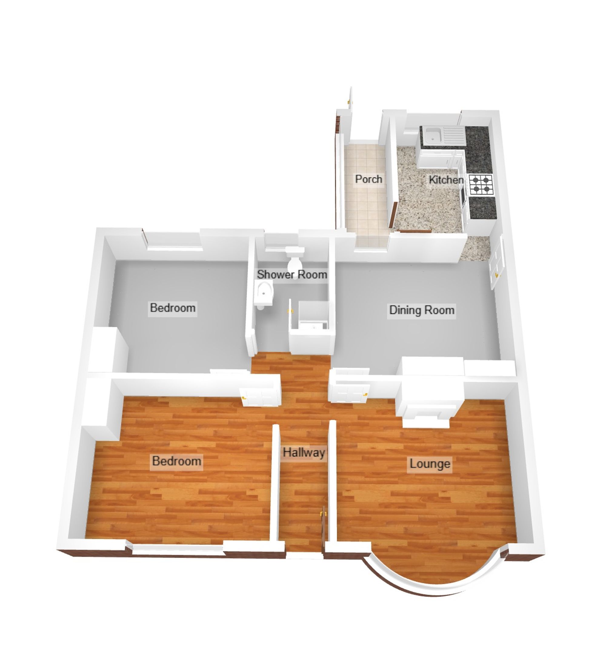 Floorplan for High Street, Kenfig Hill, CF33