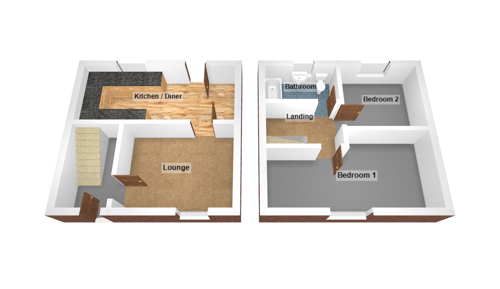Floorplan for Brackla, Bridgend, Mid Glamorgan