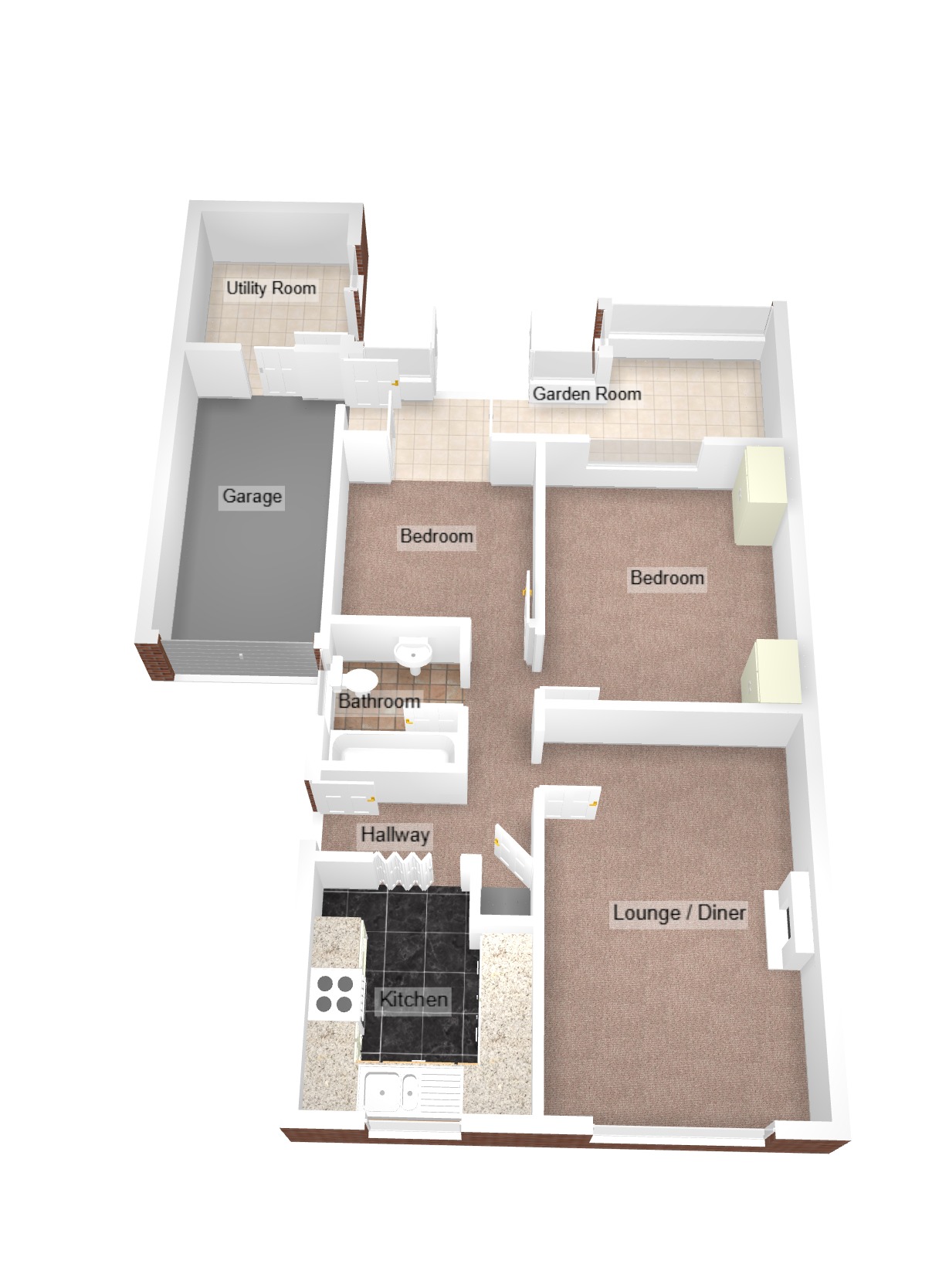 Floorplan for Westward Place, Bridgend, Mid Glamorgan