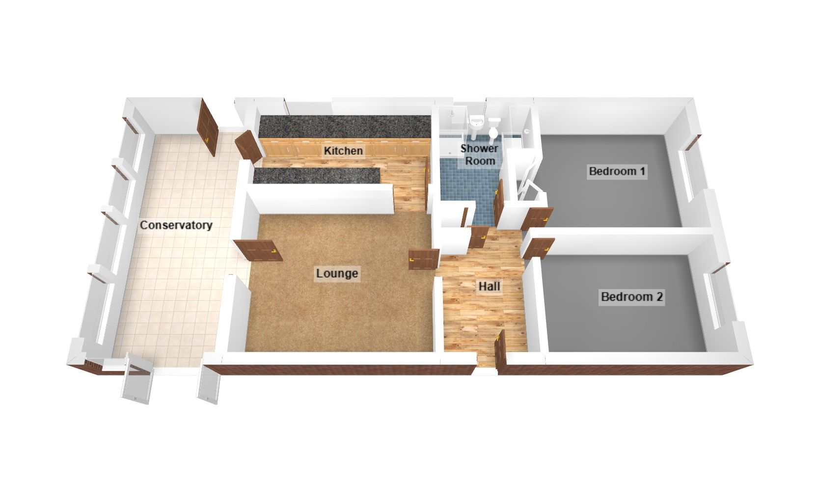 Floorplan for Brackla, Bridgend, Mid Glamorgan