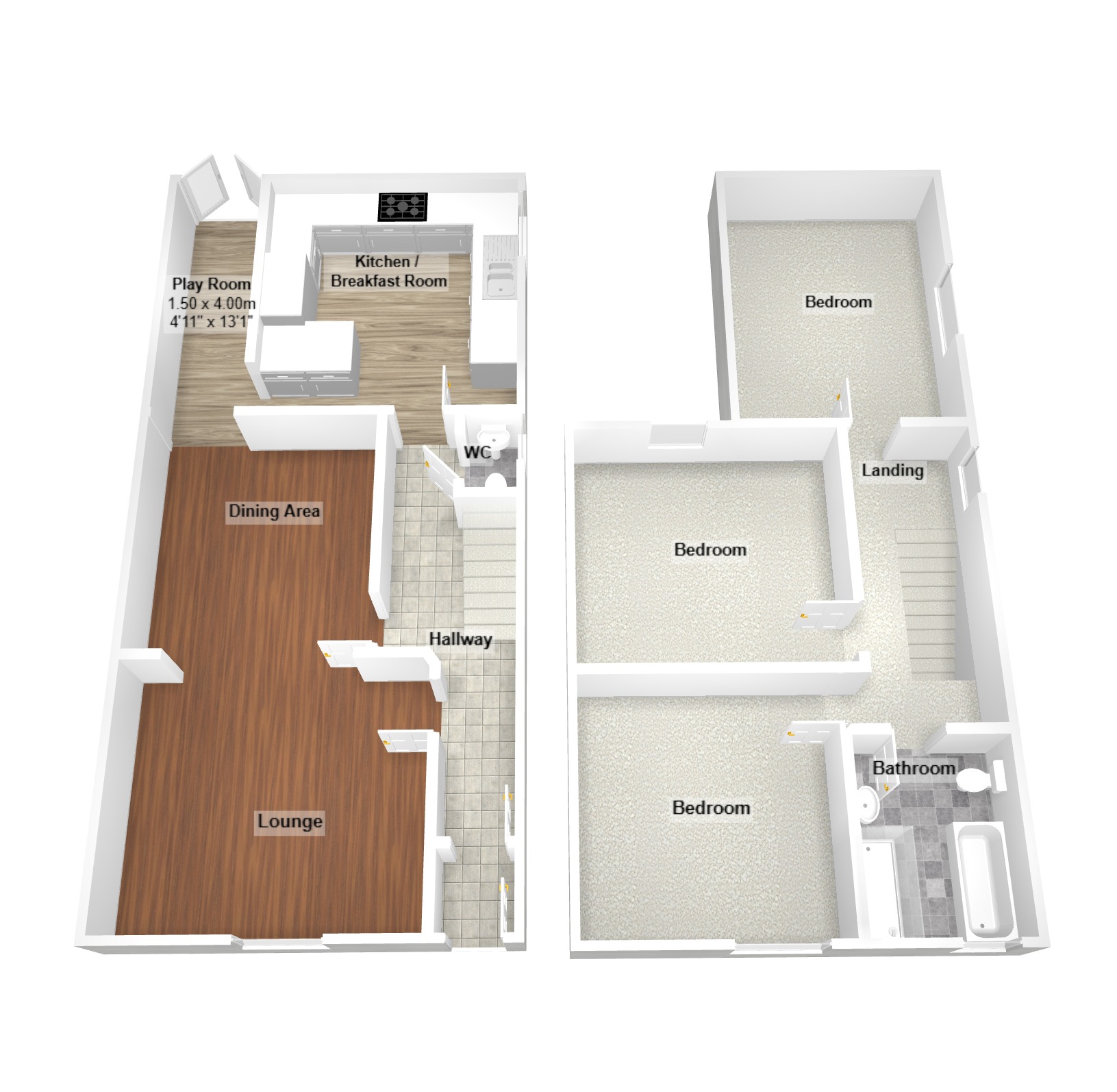 Floorplan for Oddfellows Street, Bridgend, Mid Glamorgan