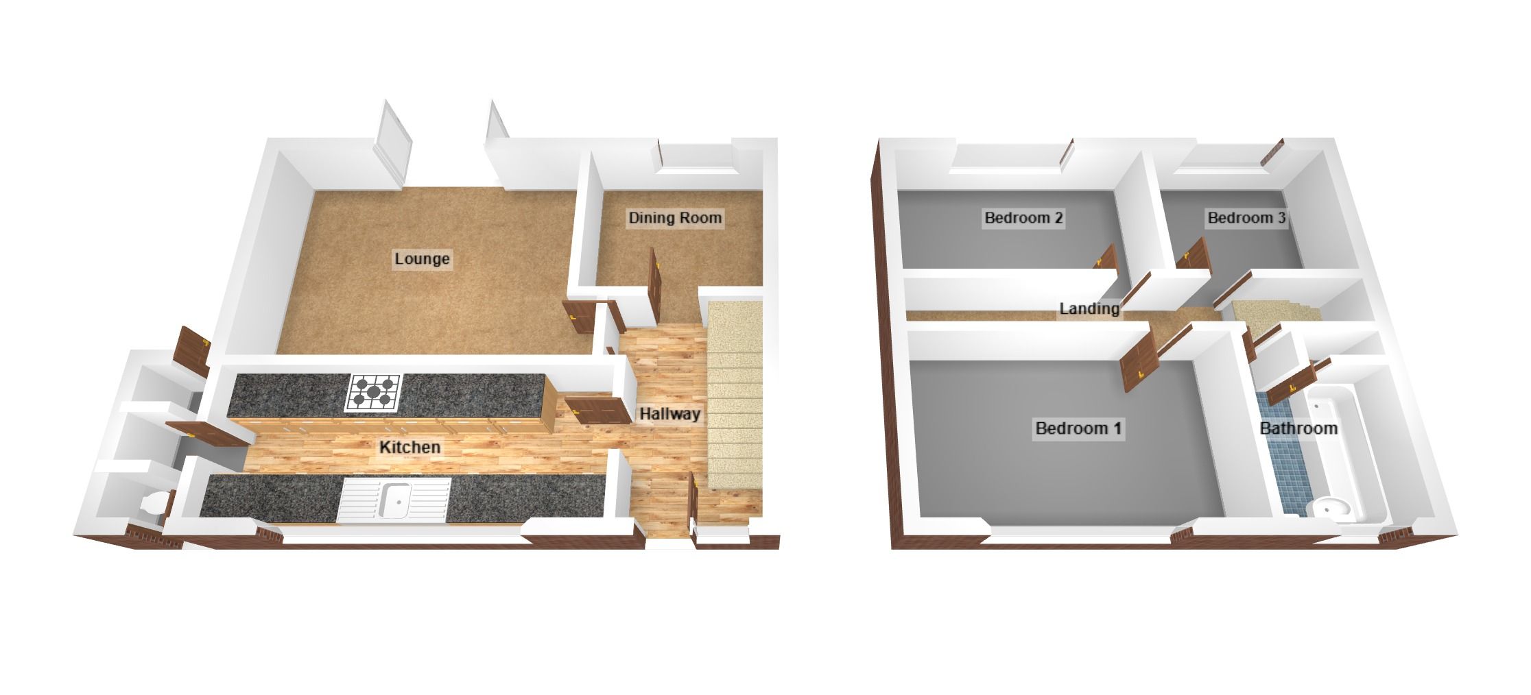 Floorplan for Elizabeth Road, Bridgend, Mid Glamorgan