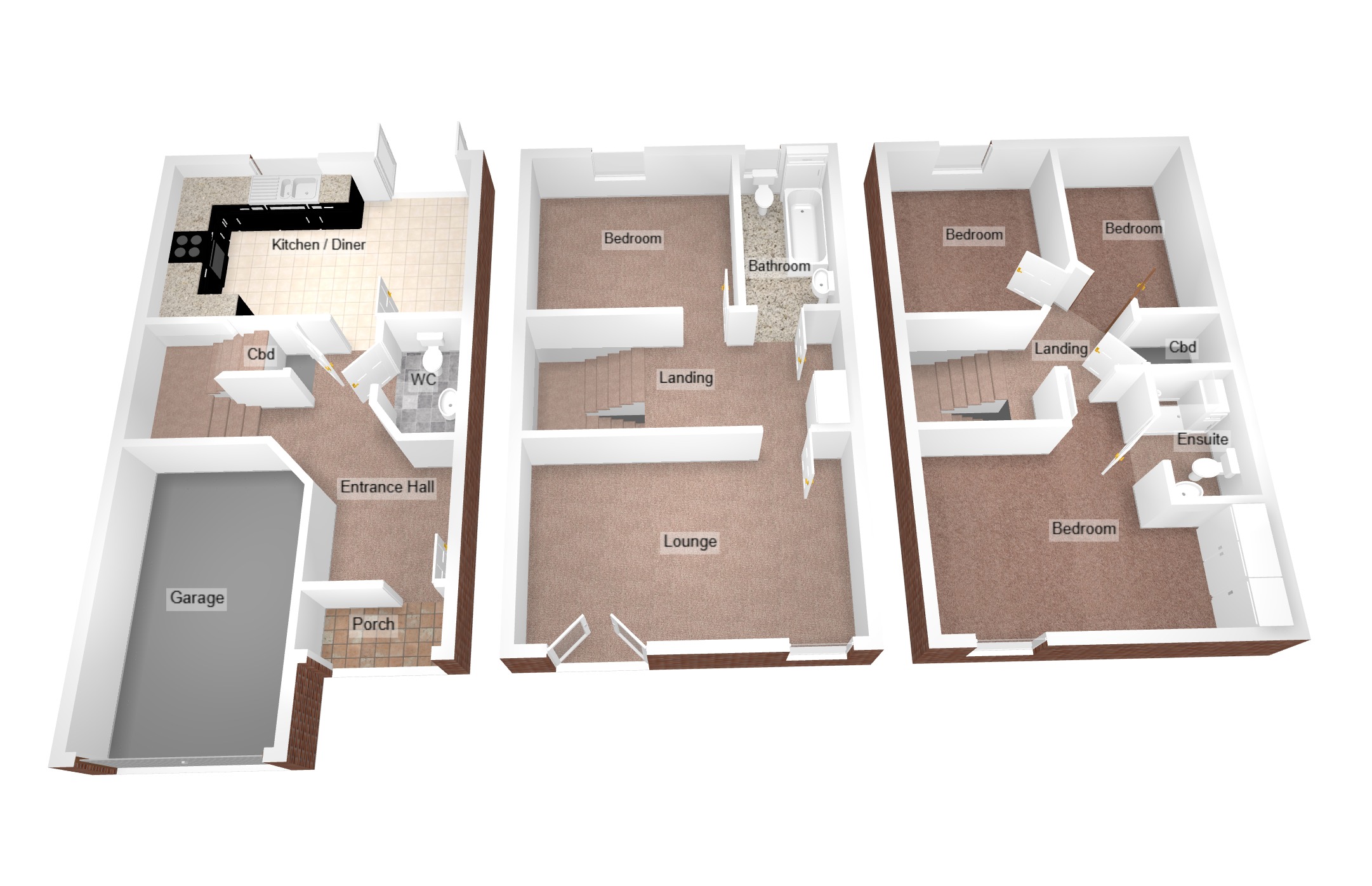 Floorplan for Wood Green, Bridgend, Mid Glamorgan