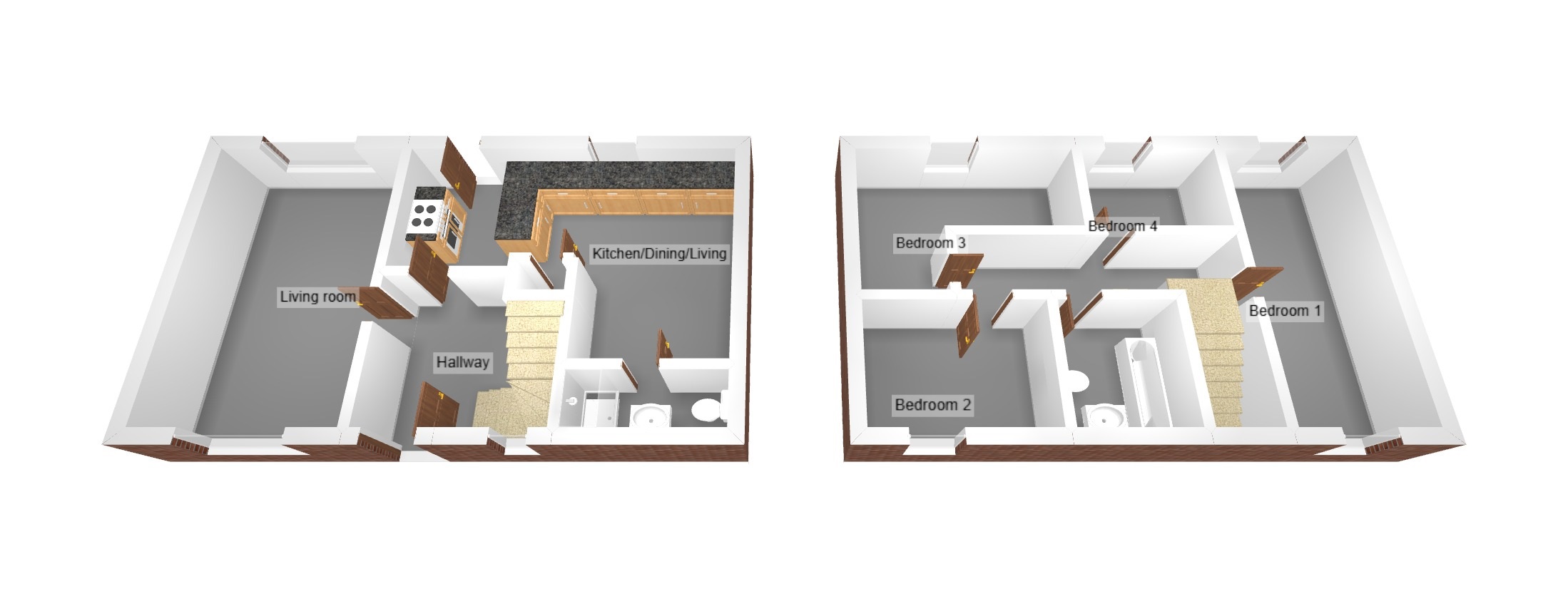 Floorplan for Tondu, Bridgend, Mid Glamorgan
