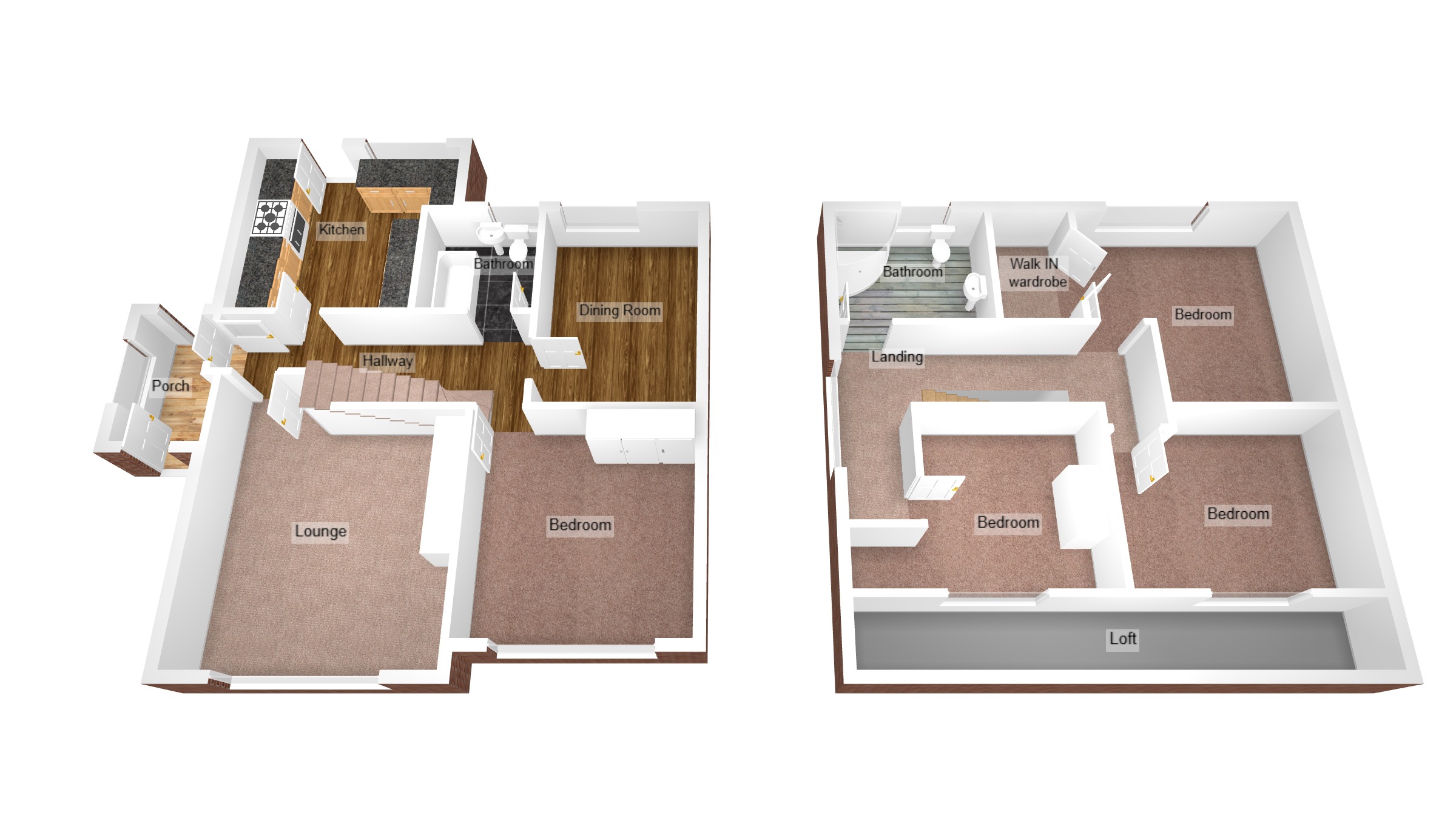 Floorplan for Coity, Bridgend, Mid Glamorgan