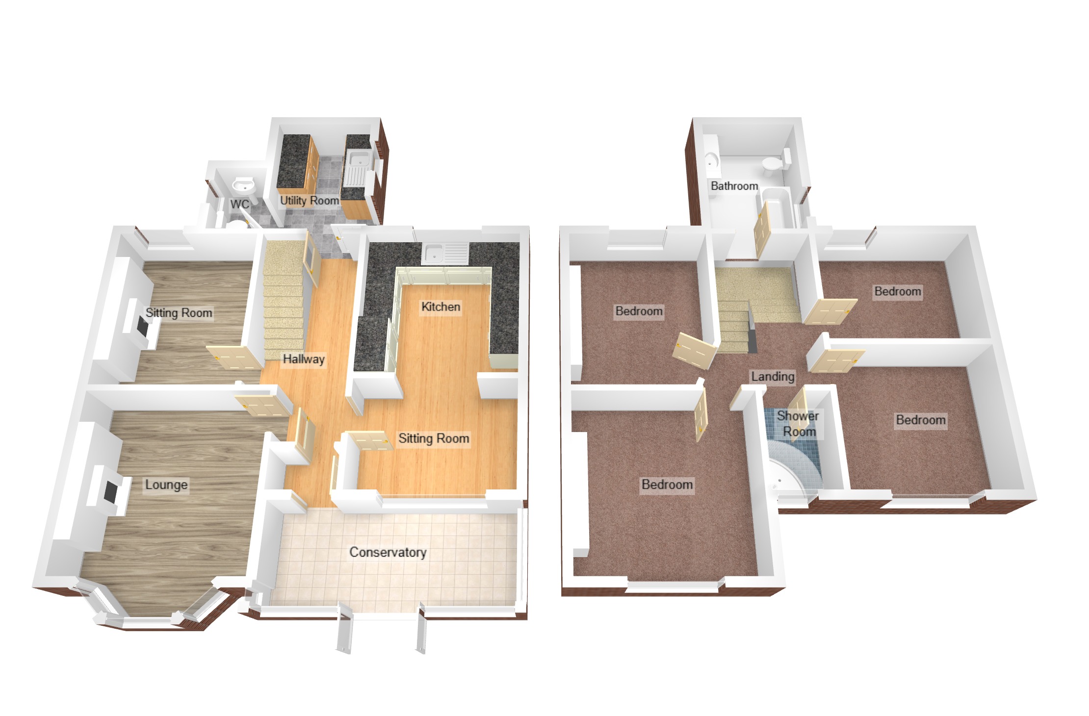 Floorplan for Blaengarw, Bridgend, Mid Glamorgan