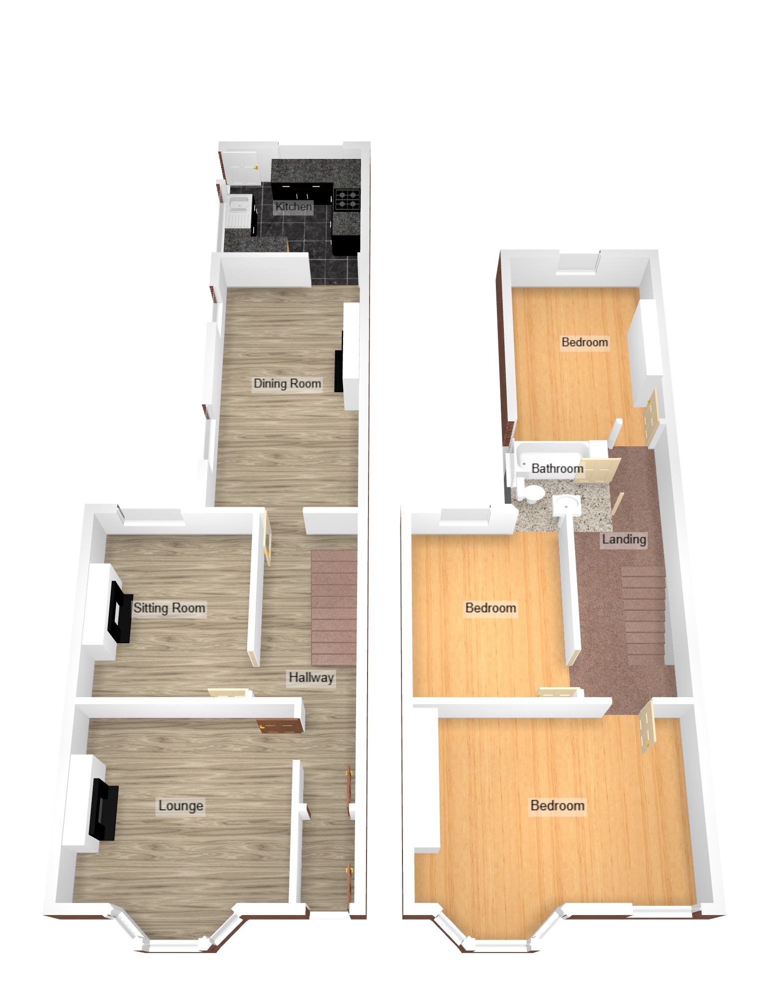 Floorplan for Coity Road, Bridgend, Mid Glamorgan