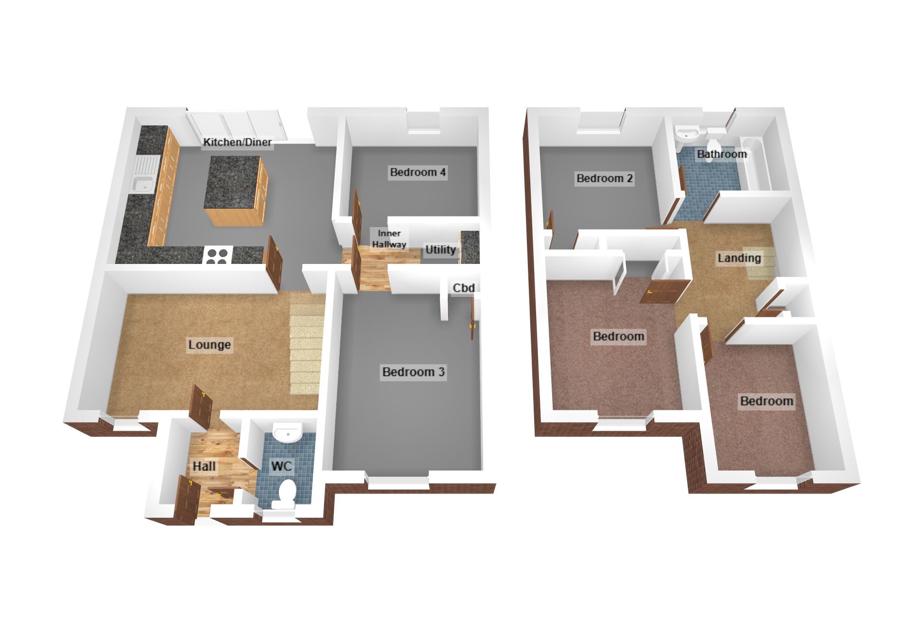 Floorplan for Pen Llwyn, Bridgend, Mid Glamorgan