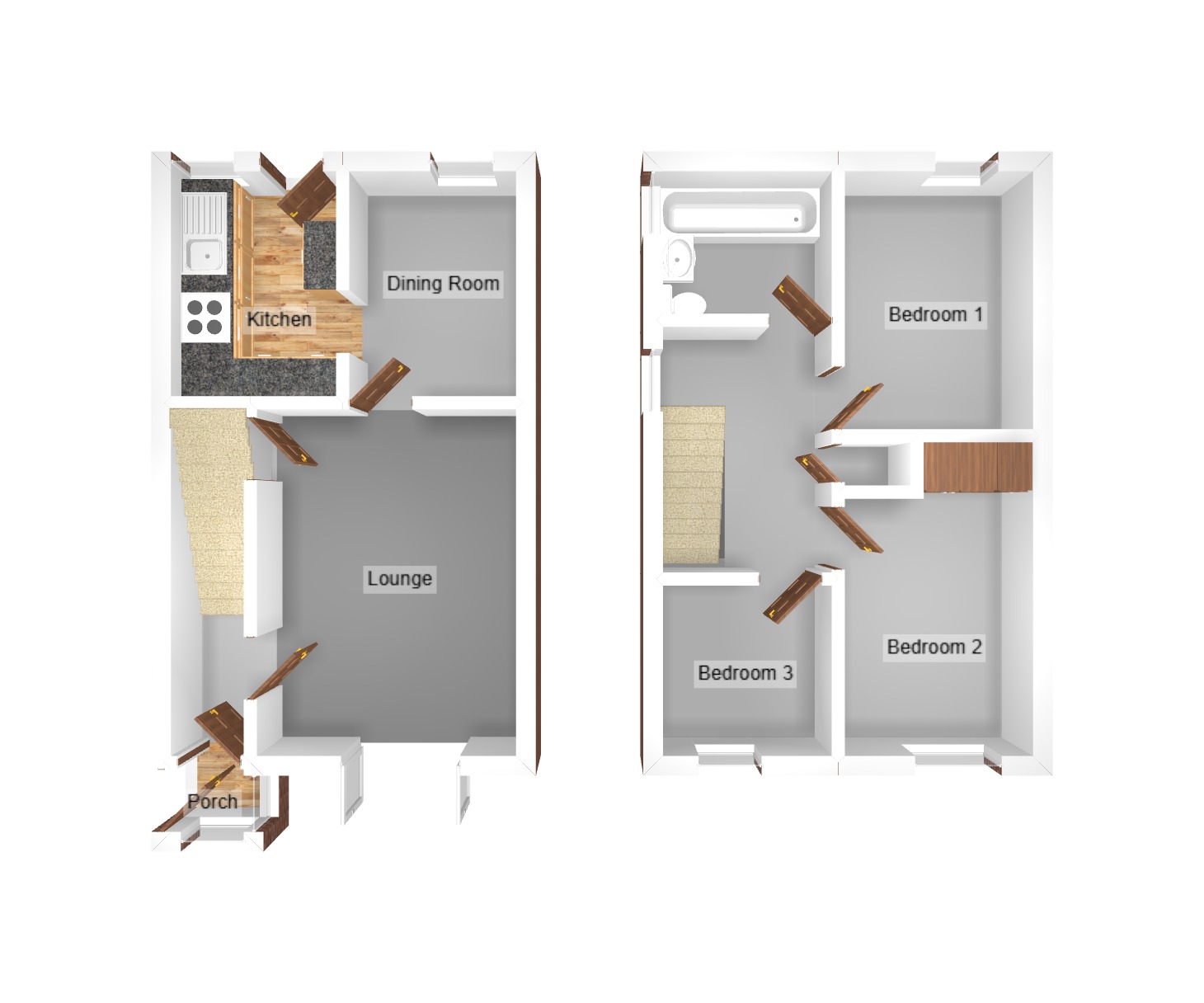 Floorplan for Wells Close, Baglan, Port Talbot