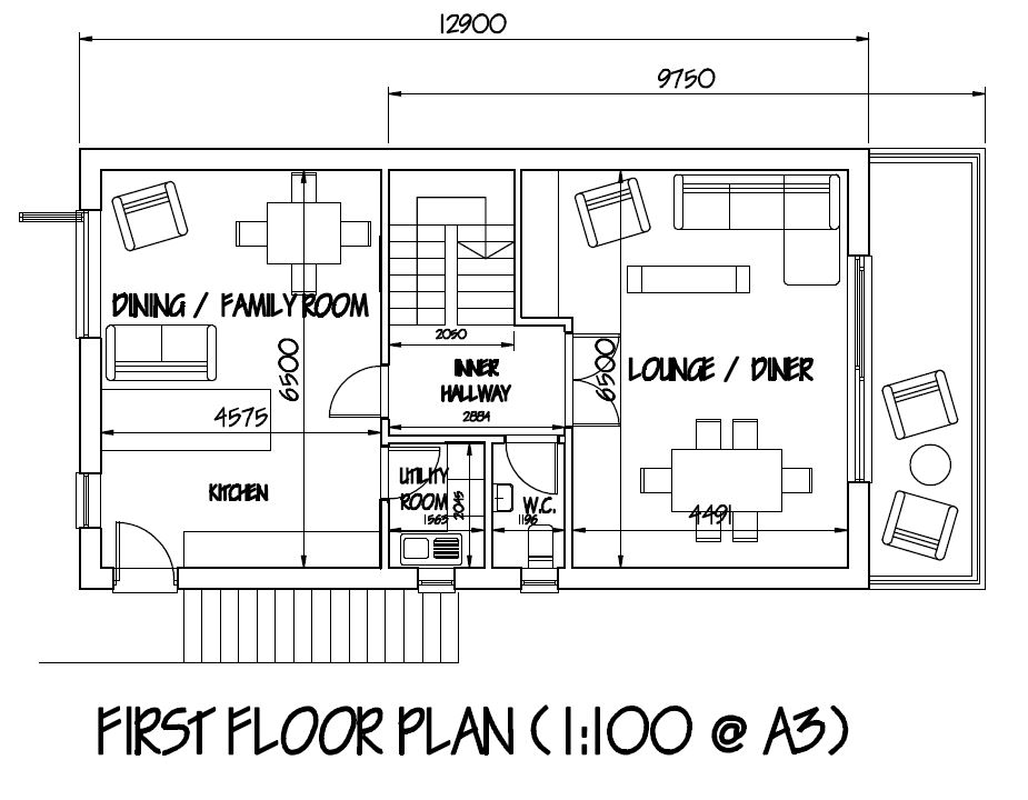 Floorplan for Llangynwyd, Maesteg, Bridgend