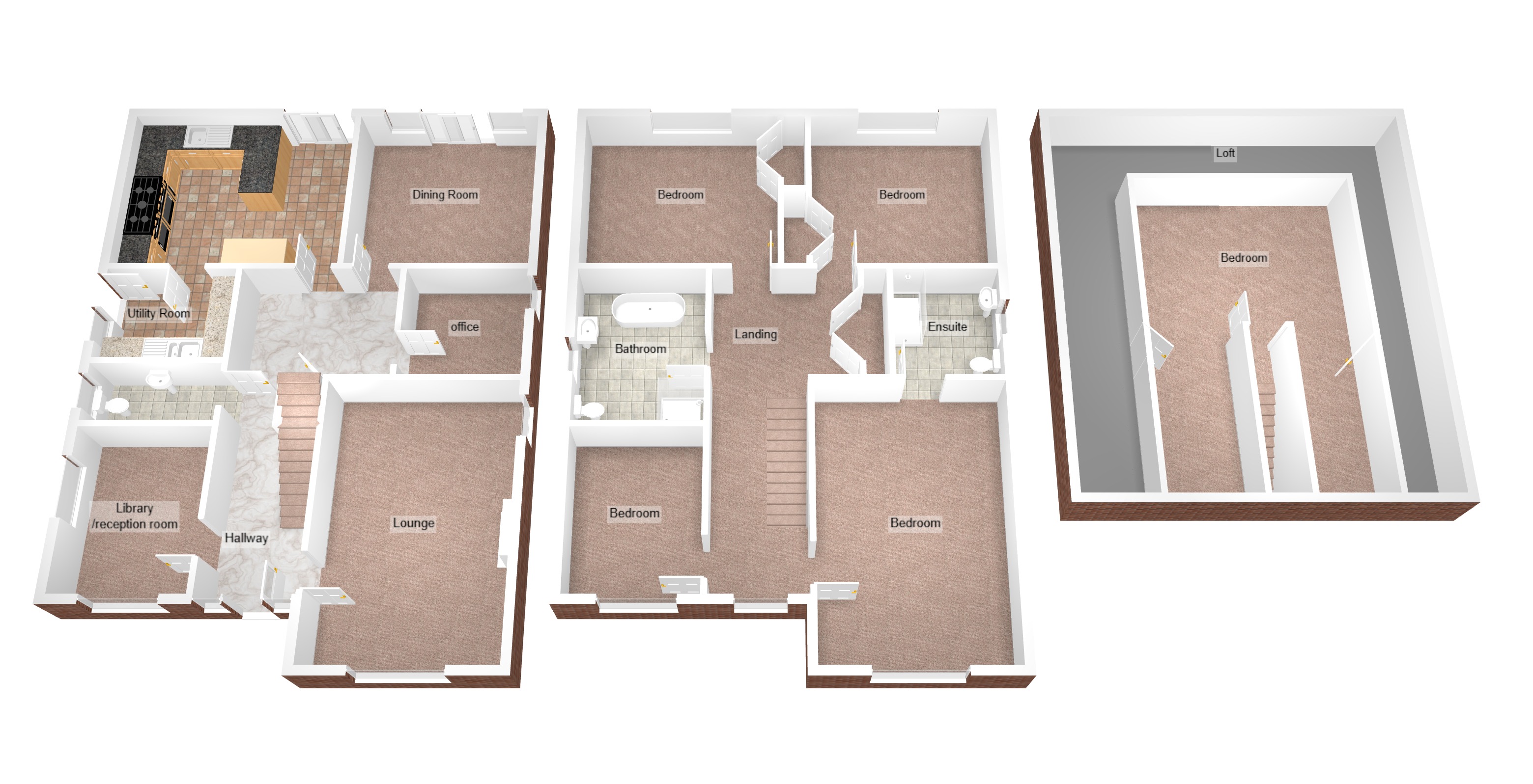 Floorplan for Leckwith Rise, Bridgend, Mid Glamorgan
