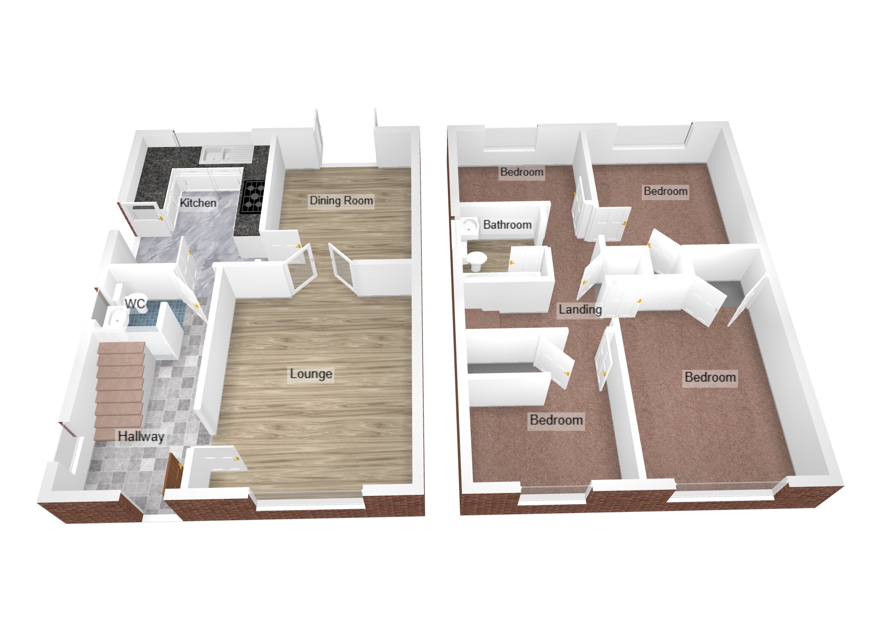 Floorplan for Pencoed, Bridgend, Mid Glamorgan