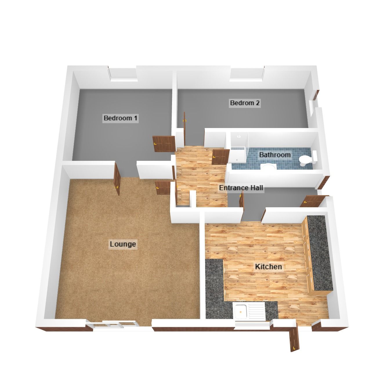 Floorplan for Idris Place, Bridgend