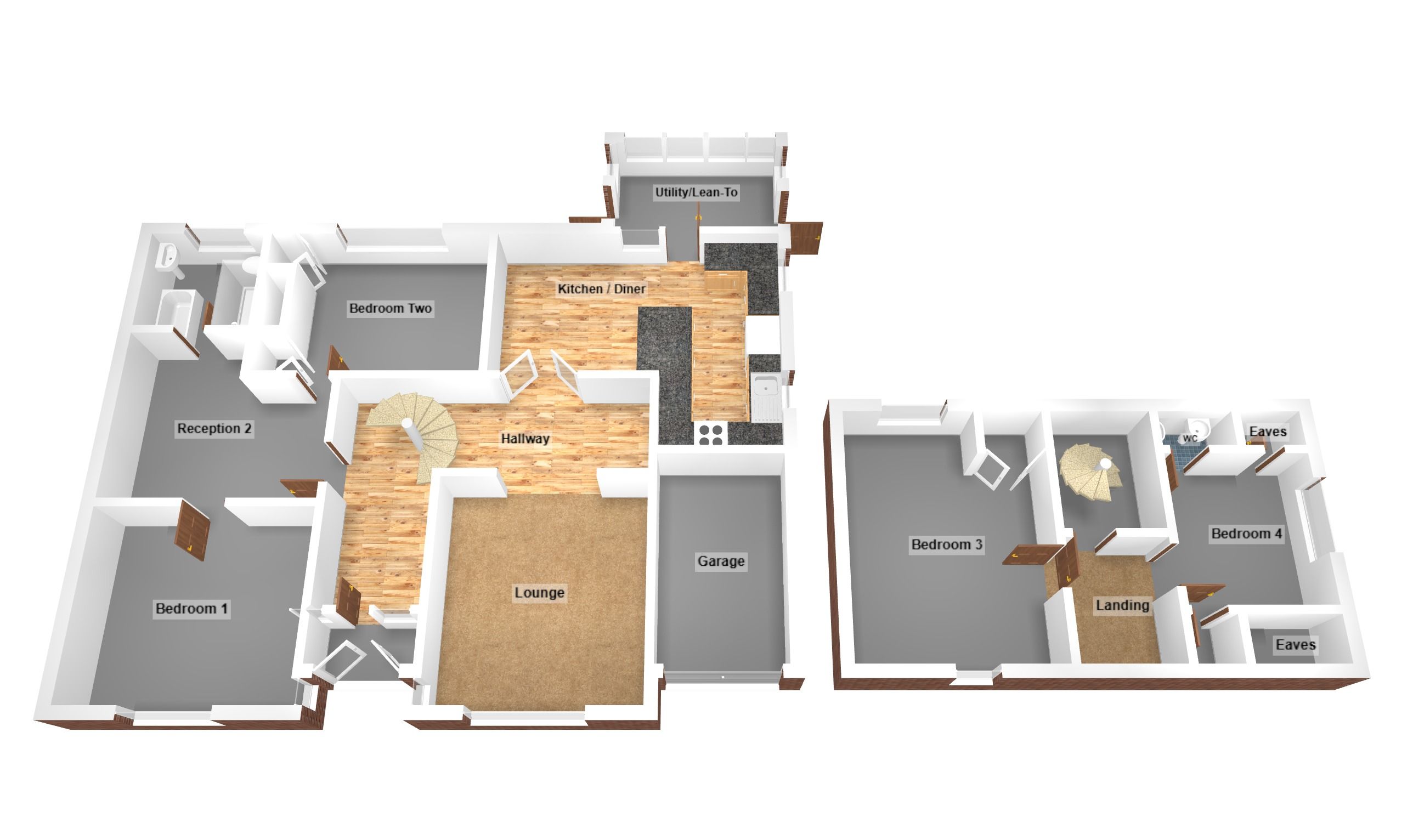 Floorplan for Parkfields Road, Bridgend, Mid Glamorgan