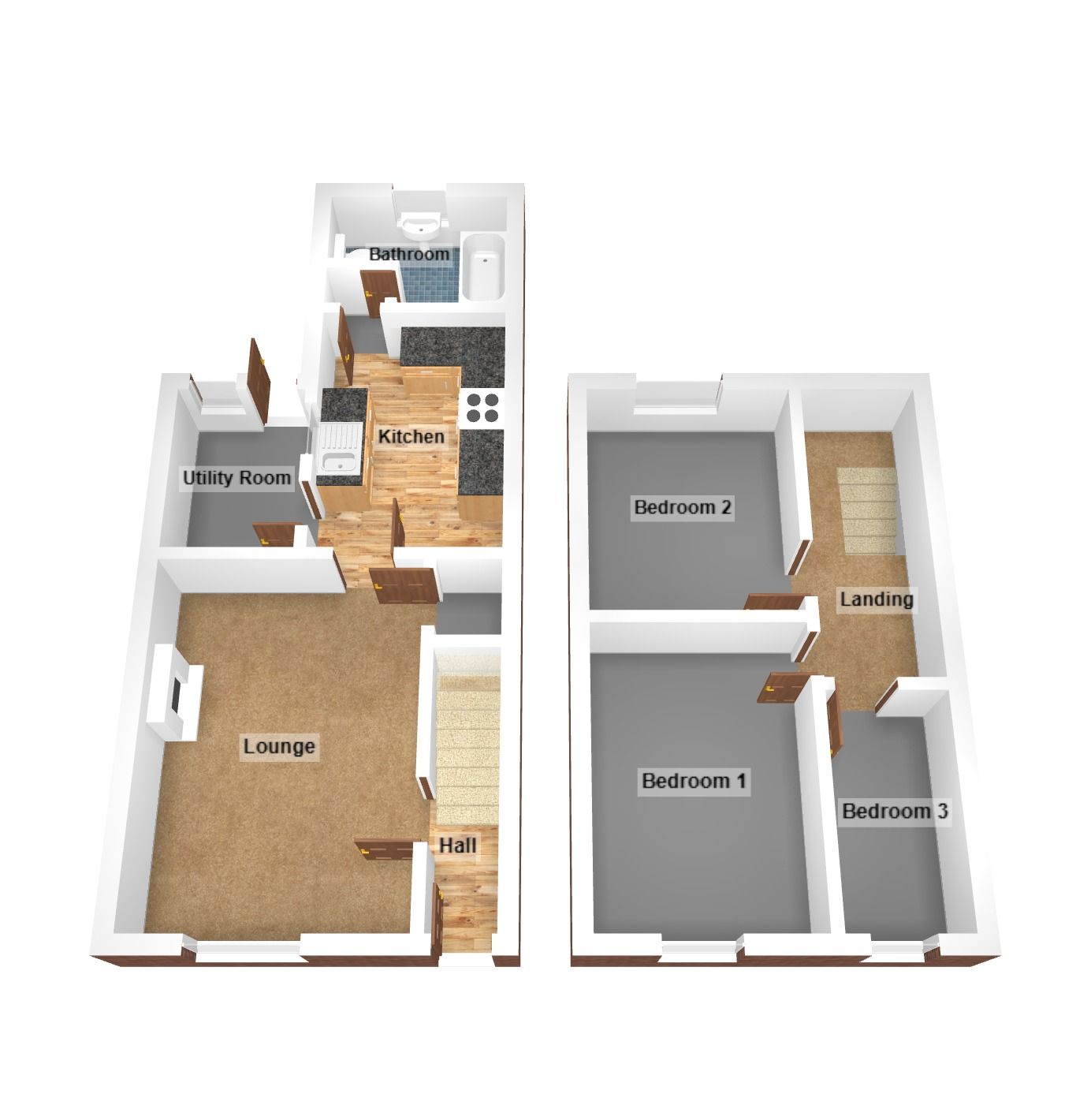Floorplan for Tondu, Bridgend, Mid Glamorgan