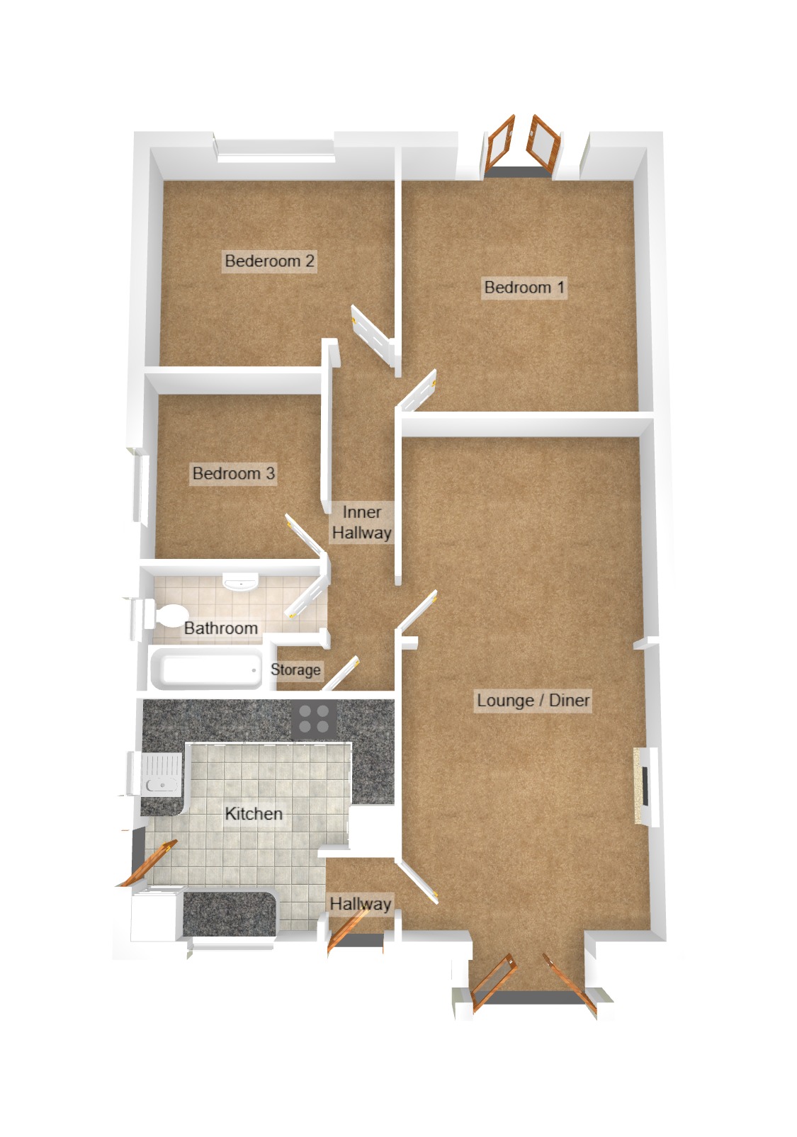 Floorplan for Brooklyn Gardens, Port Talbot, West Glamorgan