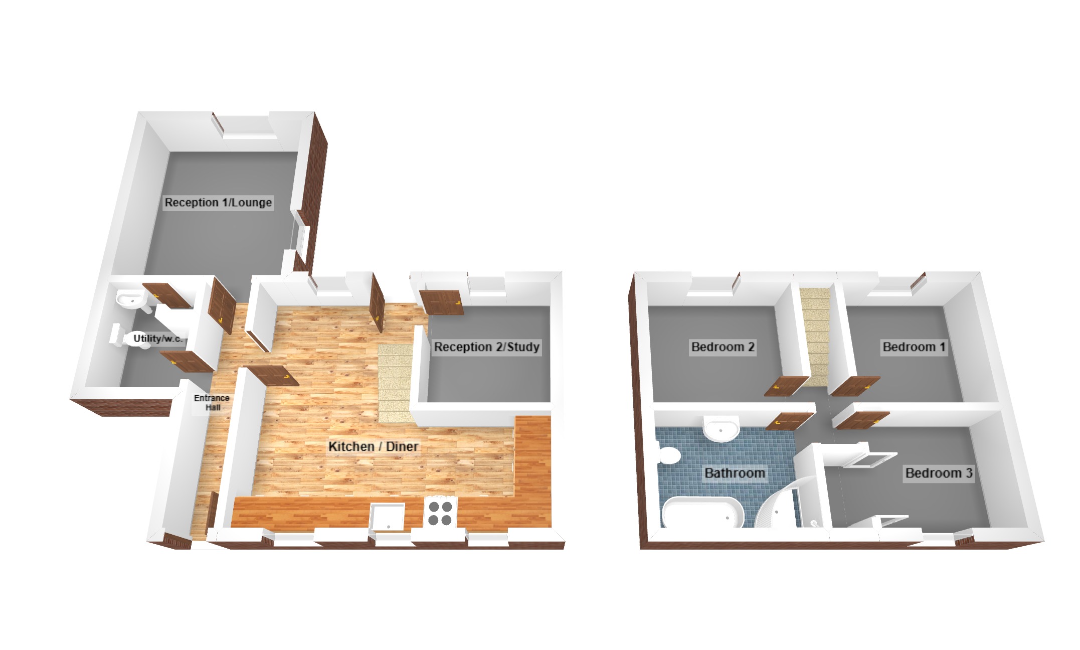 Floorplan for Cilfrew, Neath, West Glamorgan