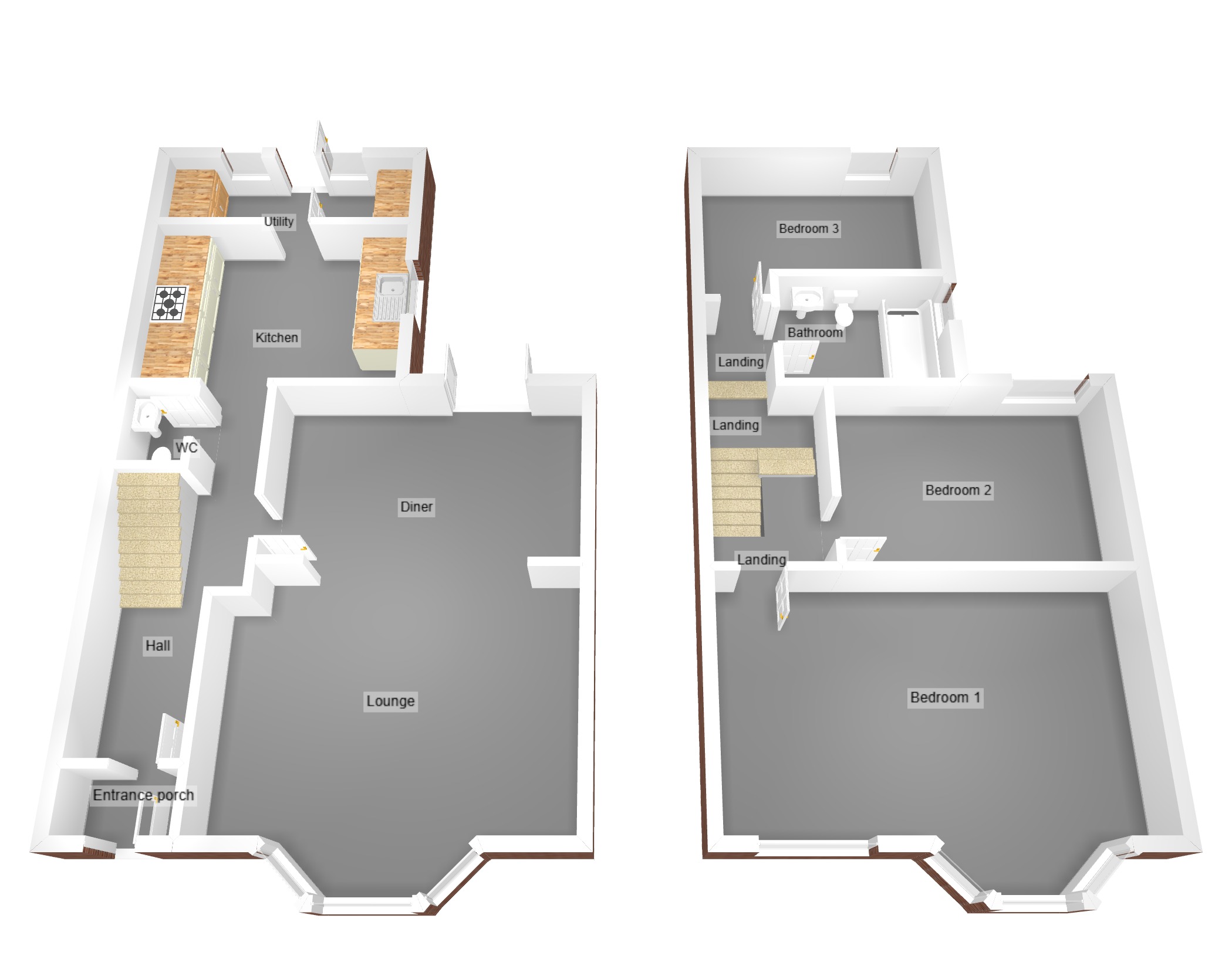Floorplan for Acland Road, Bridgend, Mid Glamorgan