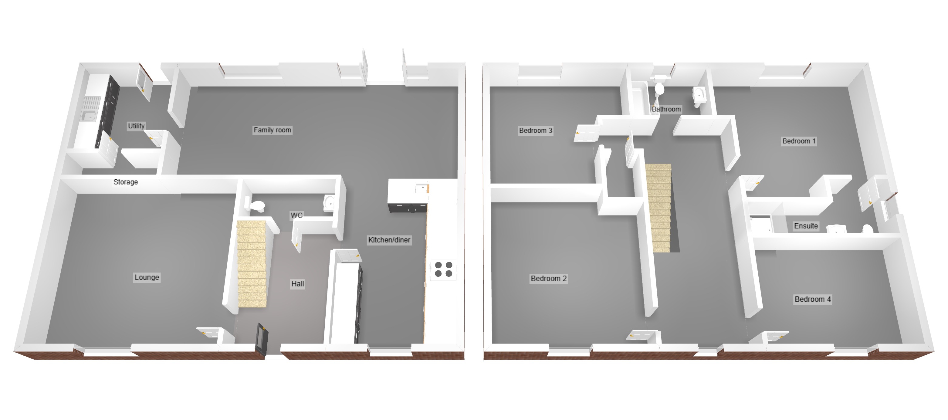 Floorplan for Leckwith Drive, Bridgend, Mid Glamorgan