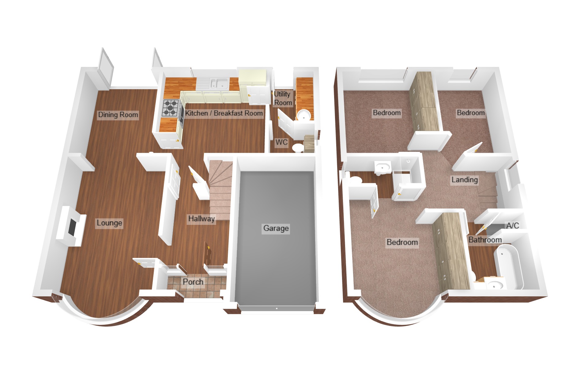 Floorplan for Pencoed, Bridgend, Mid Glamorgan