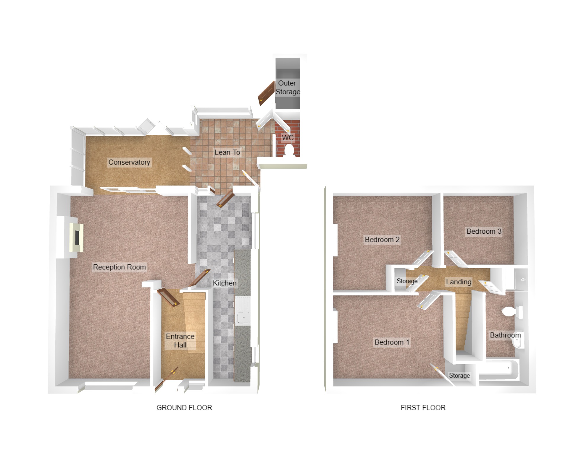 Floorplan for Jasmine Close, Port Talbot