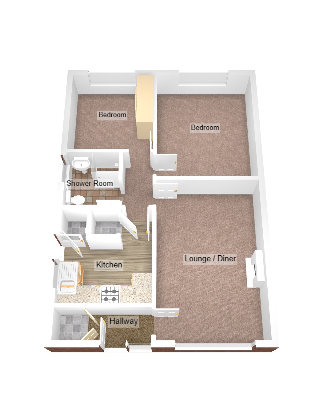 Floorplan for Glynbridge Gardens, Bridgend, Mid Glamorgan