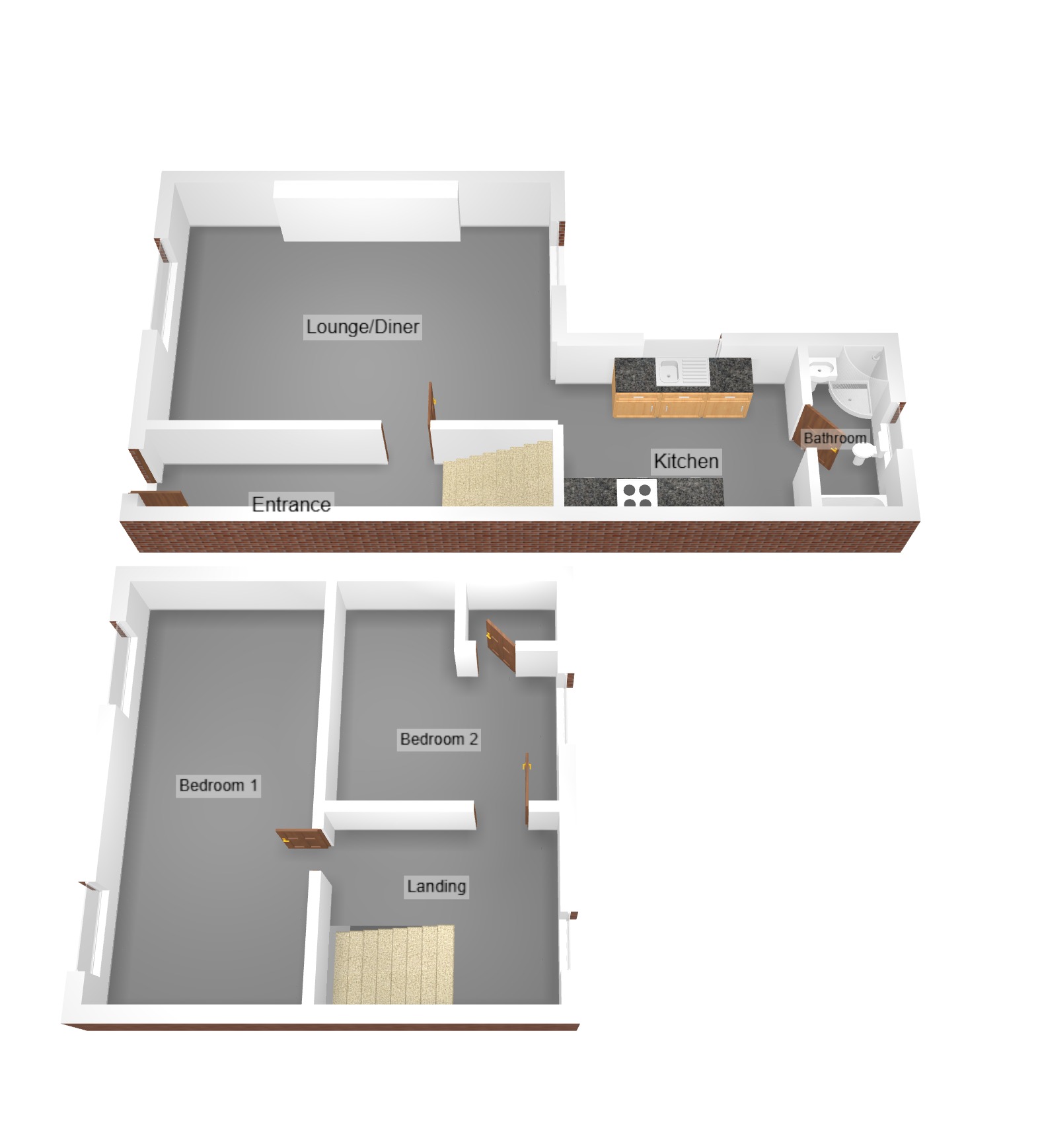 Floorplan for Gwendoline Terrace, Maesteg, Mid Glamorgan