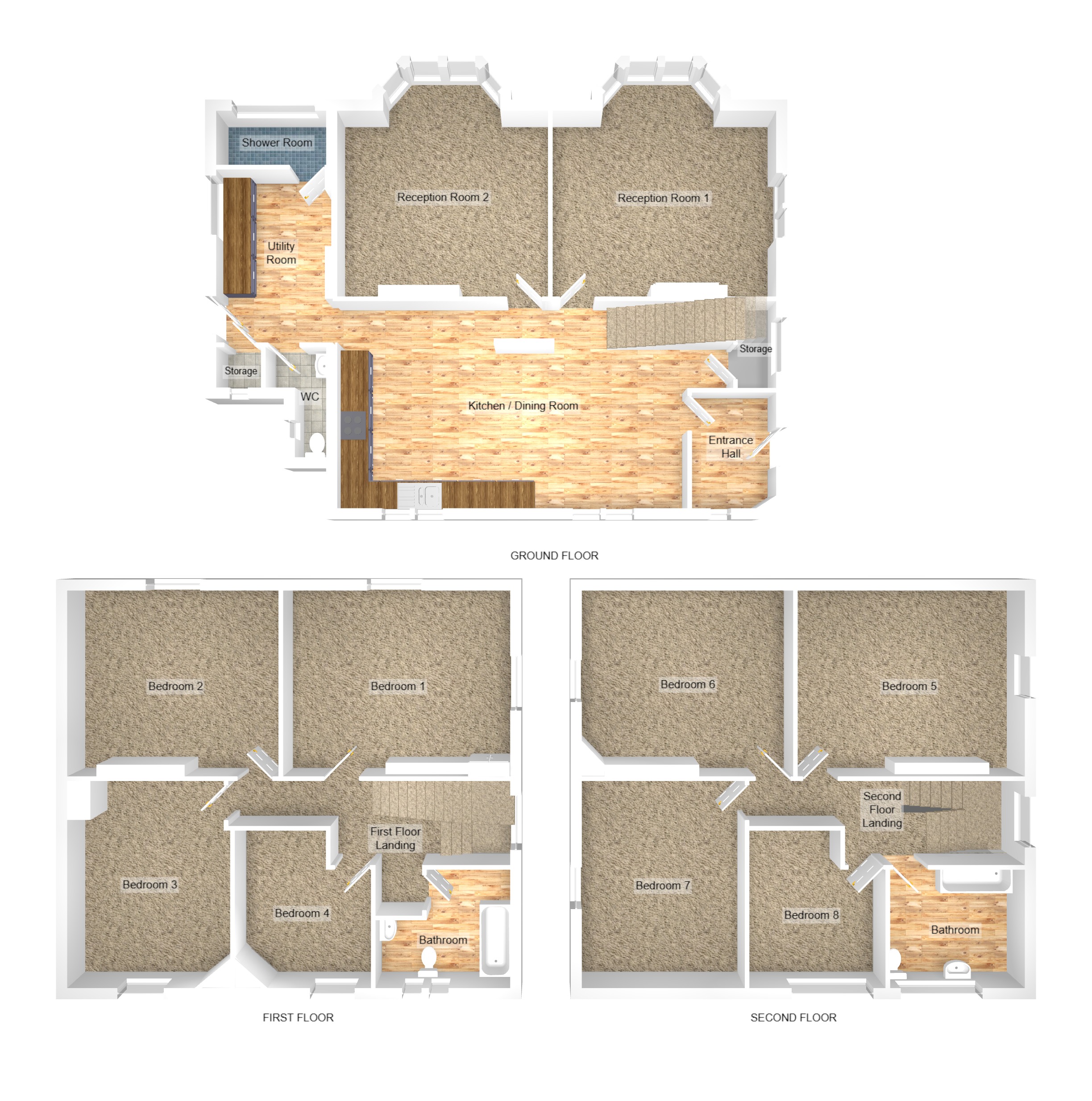 Floorplan for Quarella, Bridgend, Mid Glamorgan