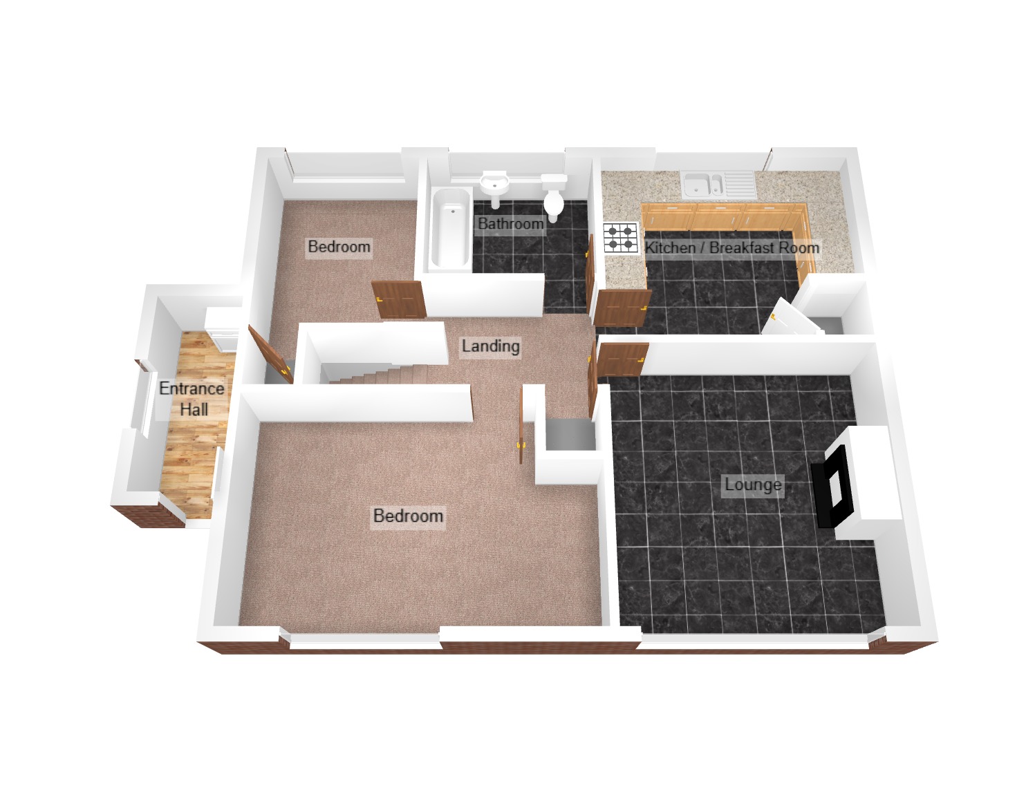 Floorplan for North Cornelly, Bridgend, Mid Glamorgan