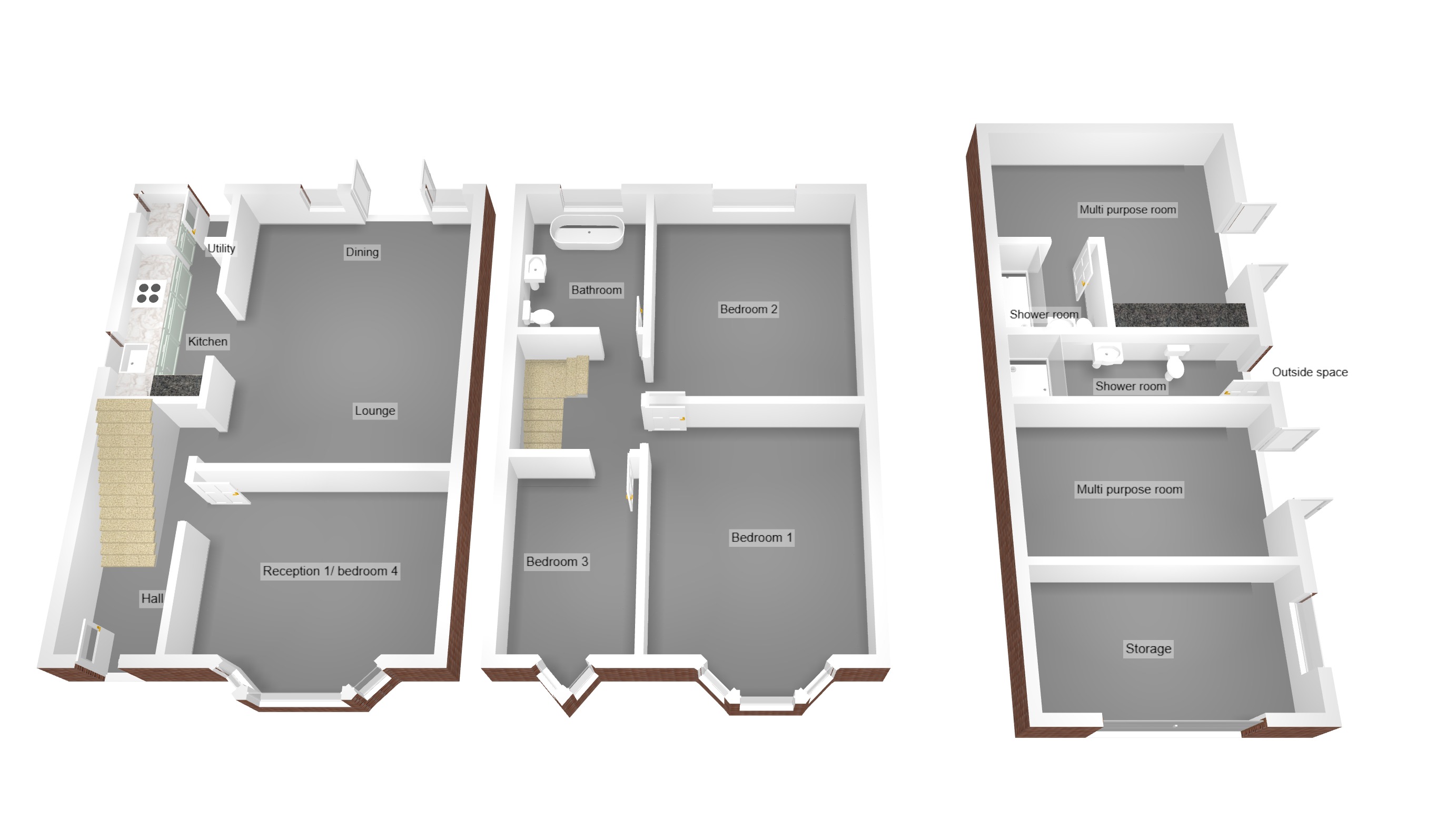 Floorplan for Priory Road, Bridgend, Mid Glamorgan