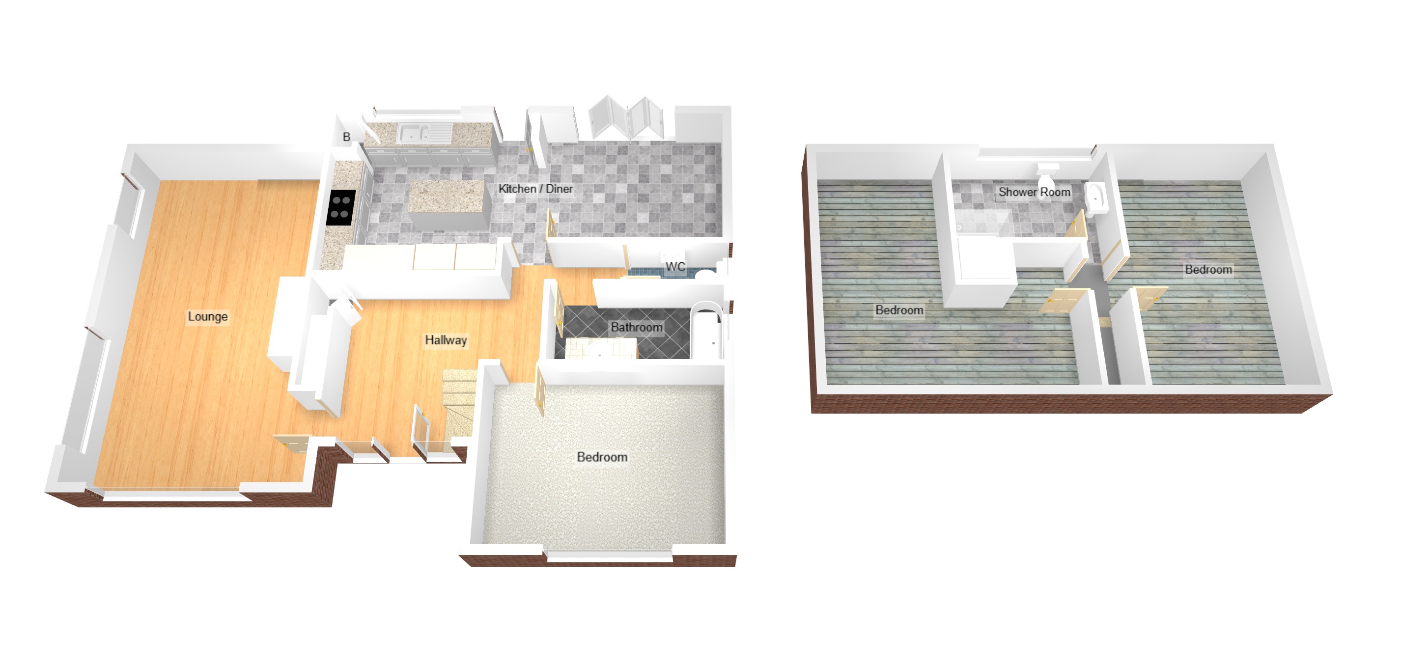 Floorplan for Pen-Y-Fai, Bridgend, Mid Glamorgan