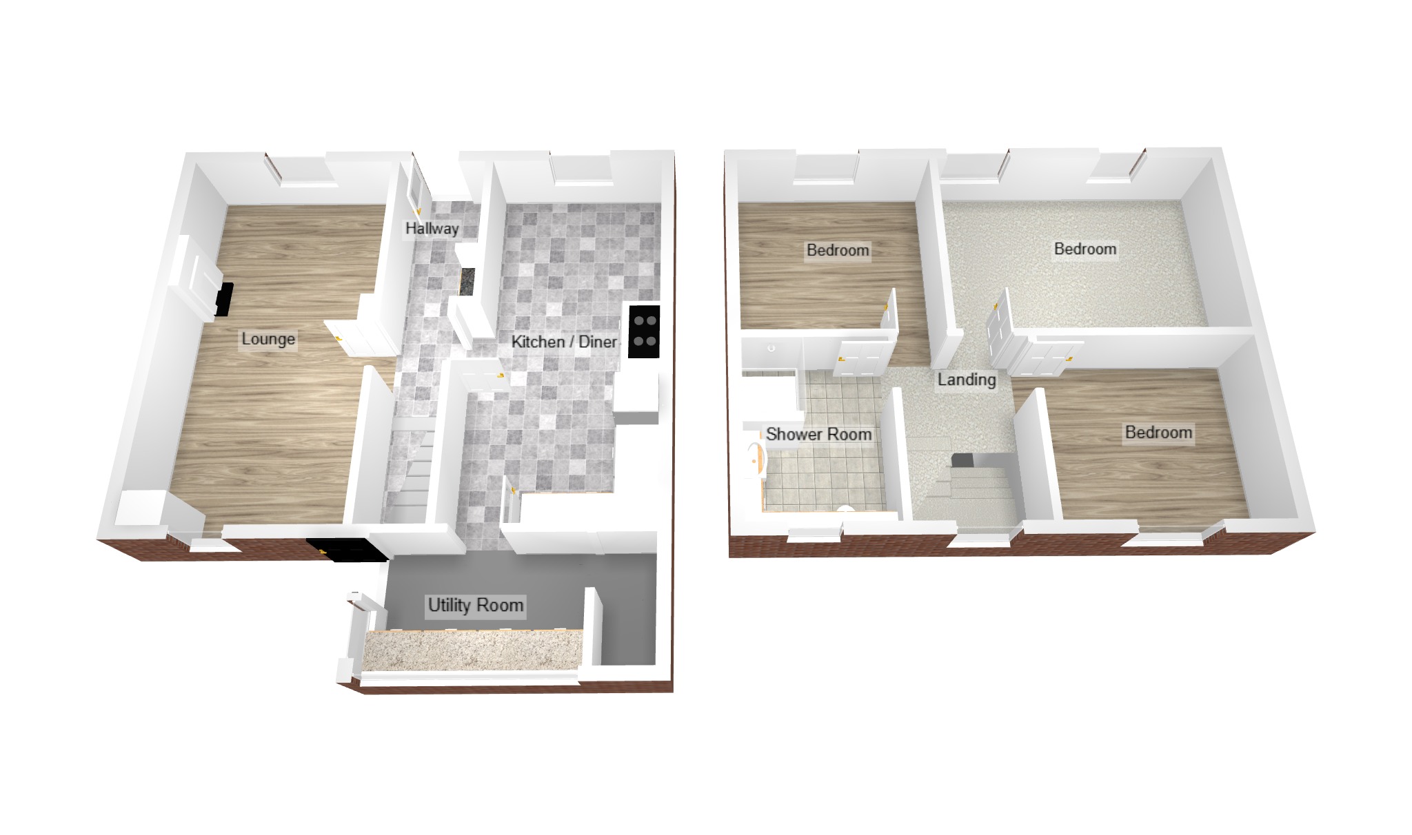 Floorplan for Heol-Y-Cyw, Bridgend, Mid Glamorgan