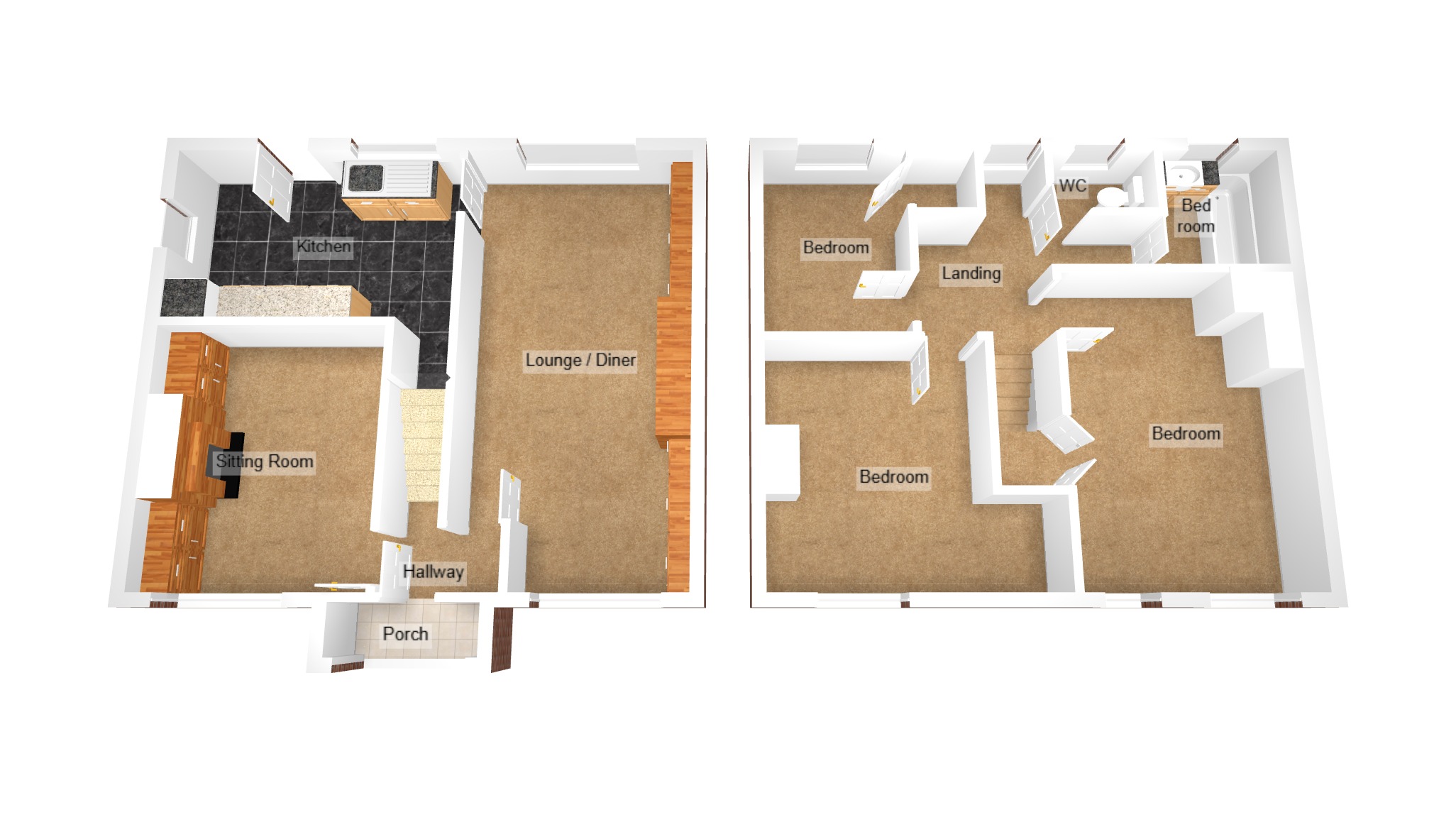 Floorplan for Sarn, Bridgend, Mid Glamorgan