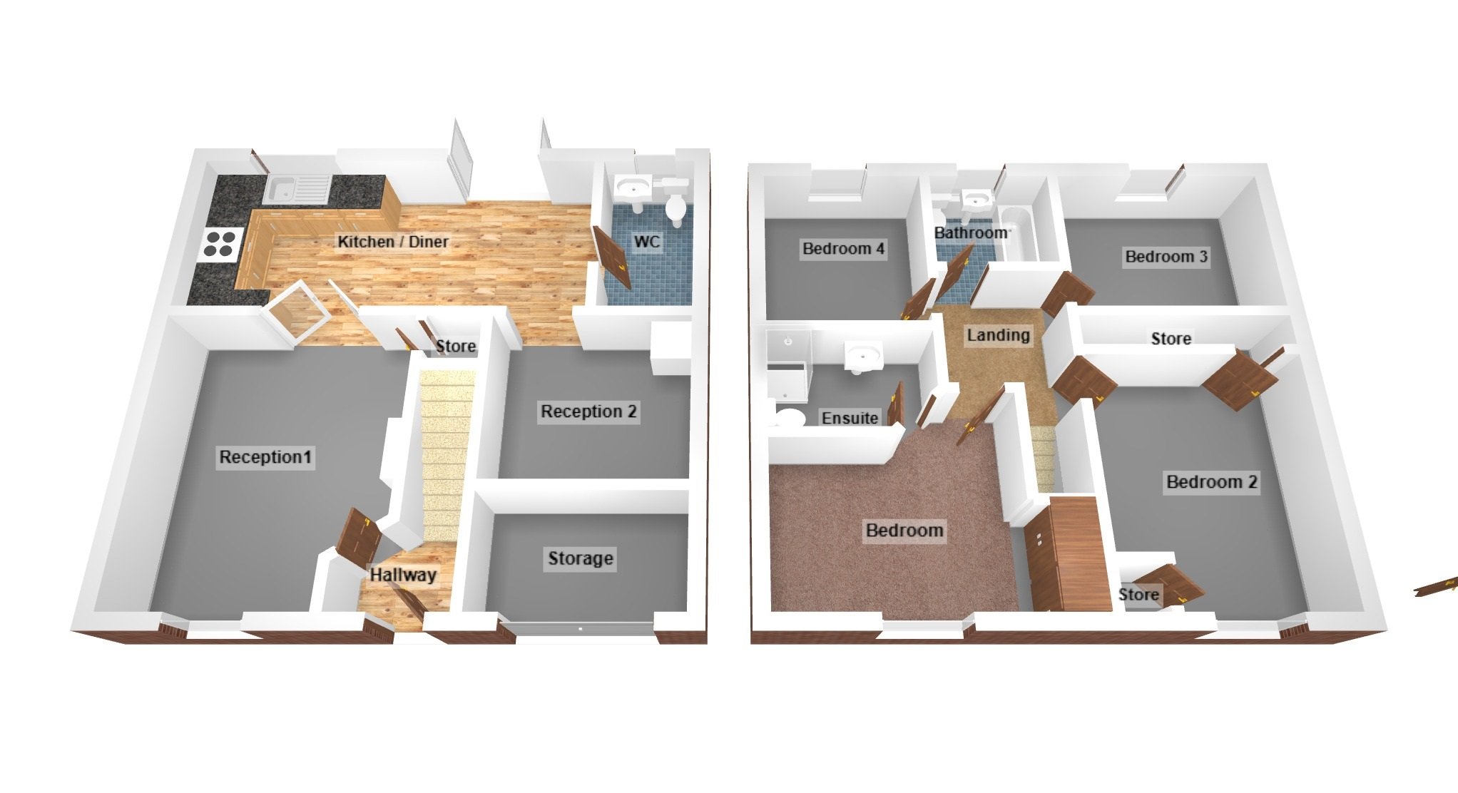 Floorplan for Clos Y Fran, Coity, Bridgend
