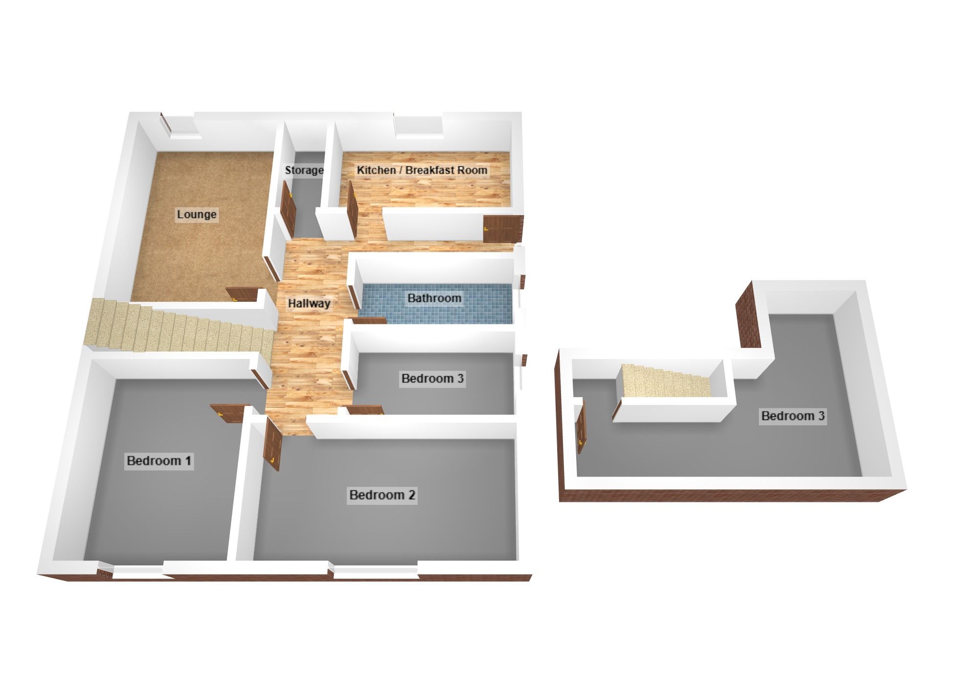 Floorplan for Longfellow Drive, Bridgend, Mid Glamorgan