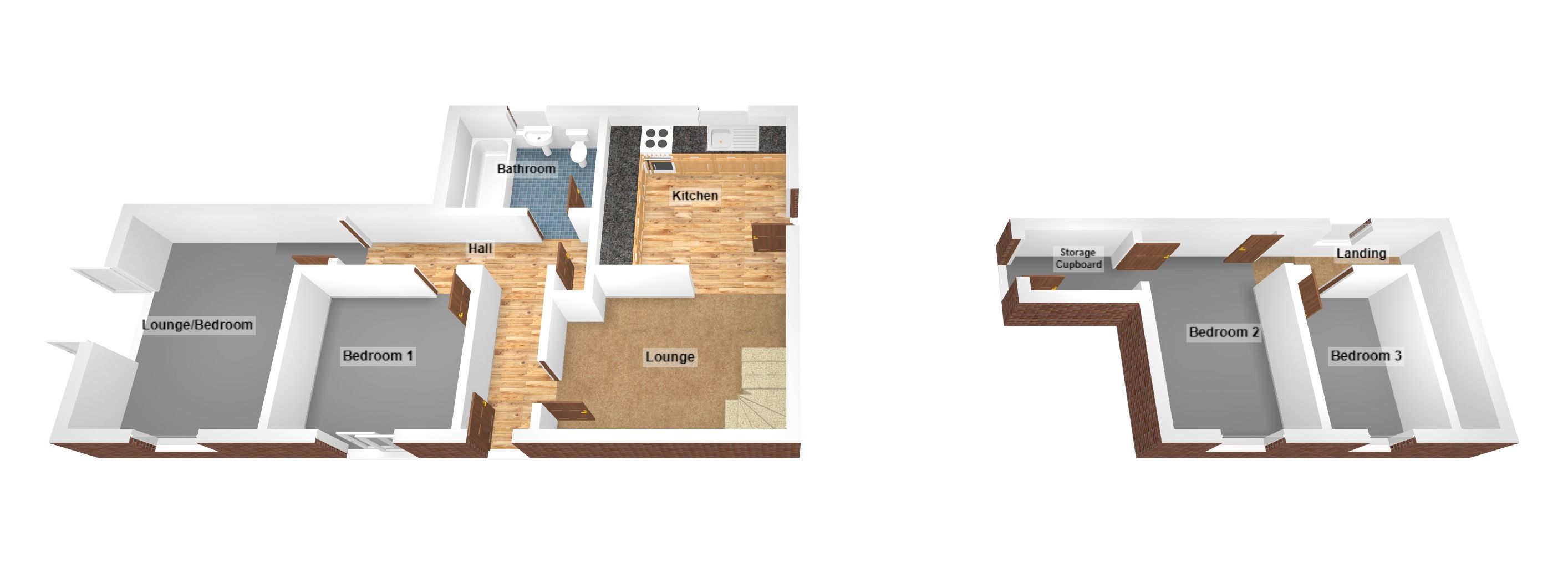 Floorplan for Longfellow Drive, Bridgend