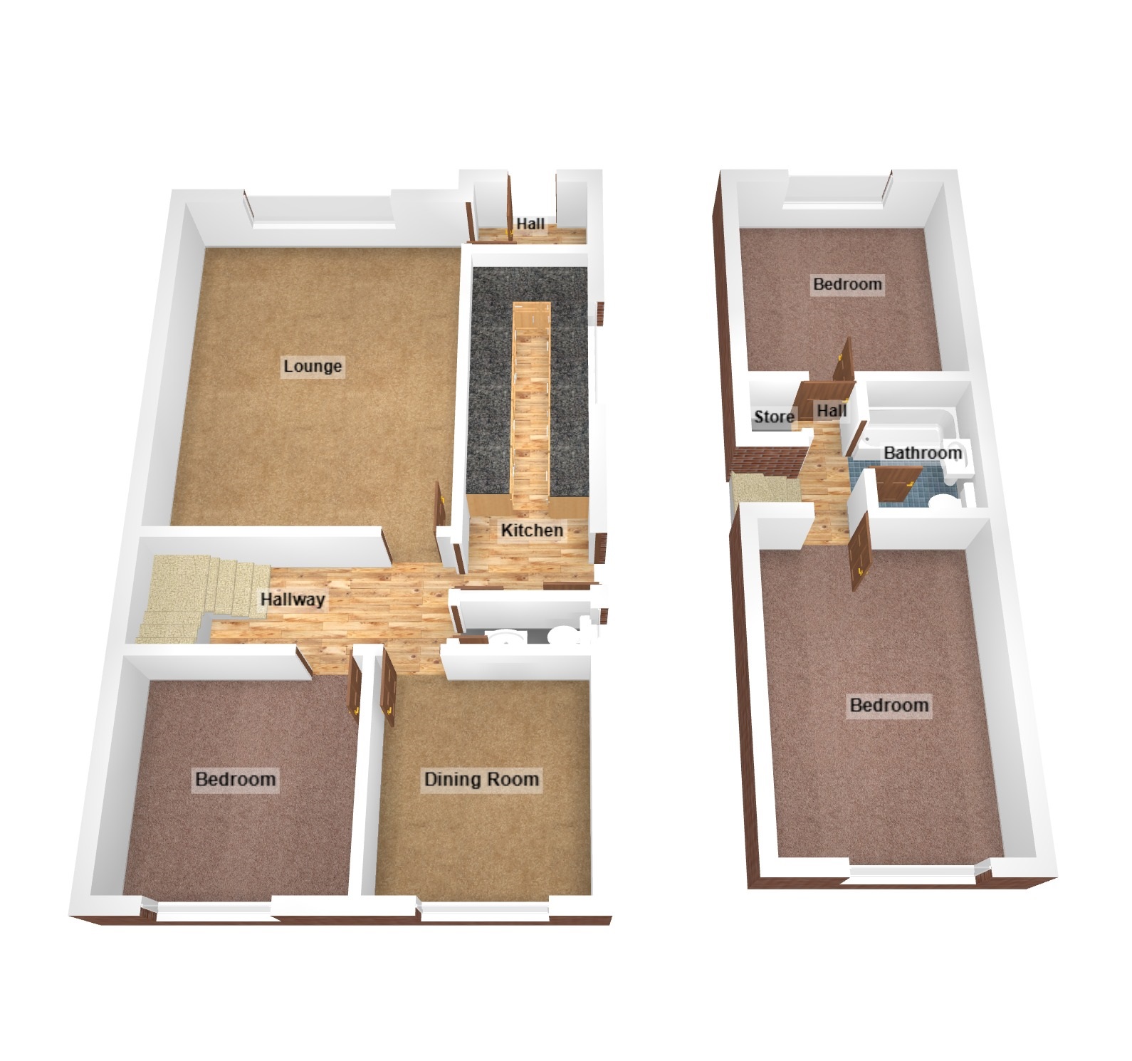 Floorplan for Bryn Rhedyn, Pencoed, Bridgend