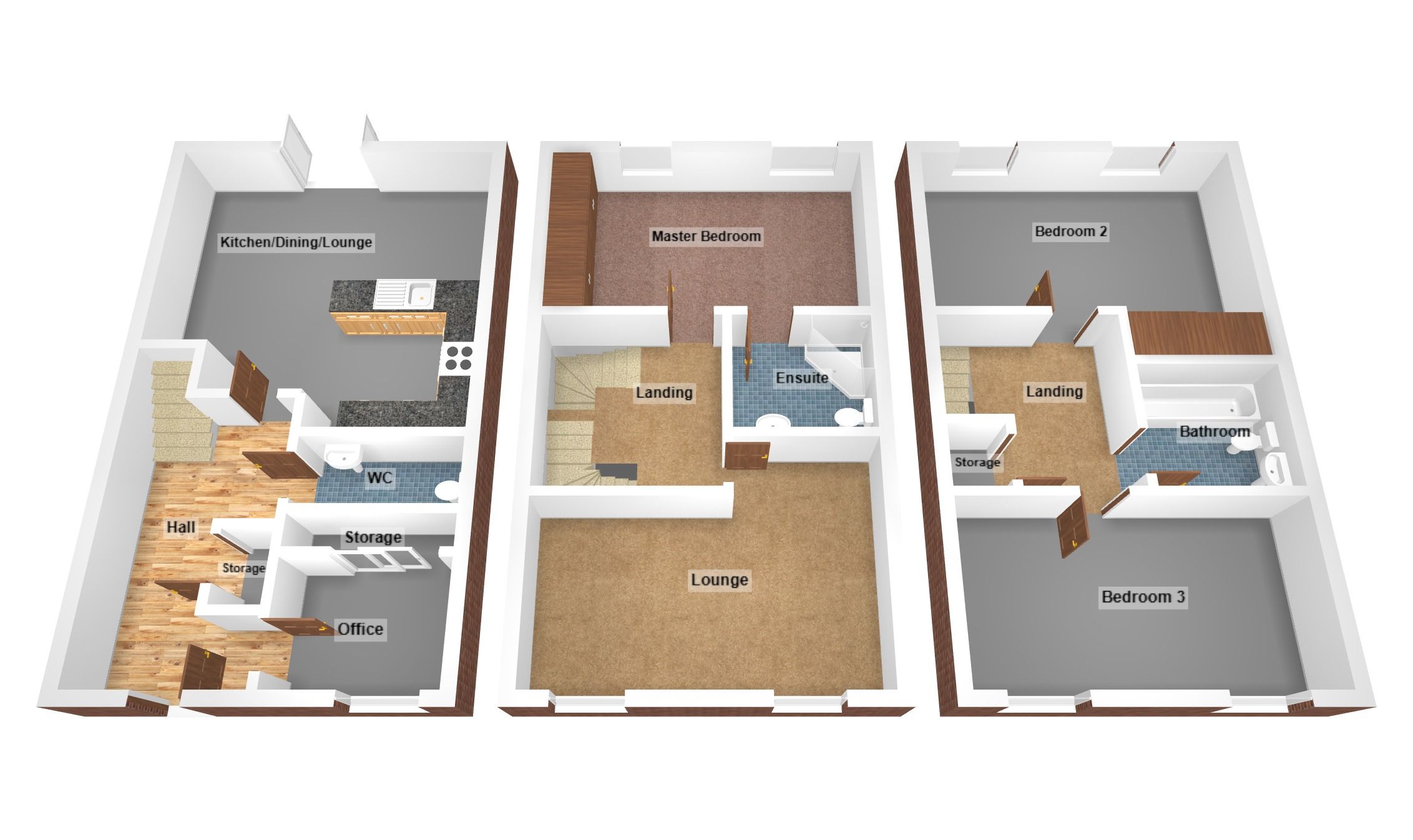 Floorplan for Longacres, Bridgend