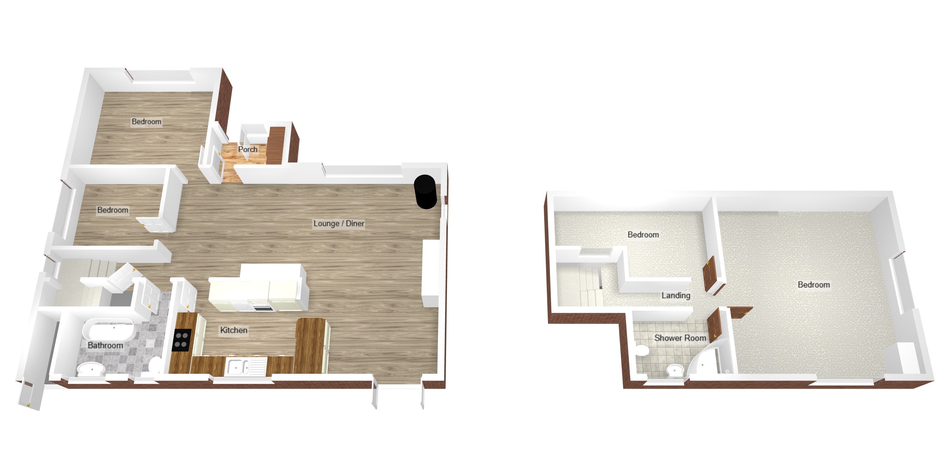 Floorplan for Hillcrest, Pen-Y-Fai, Bridgend