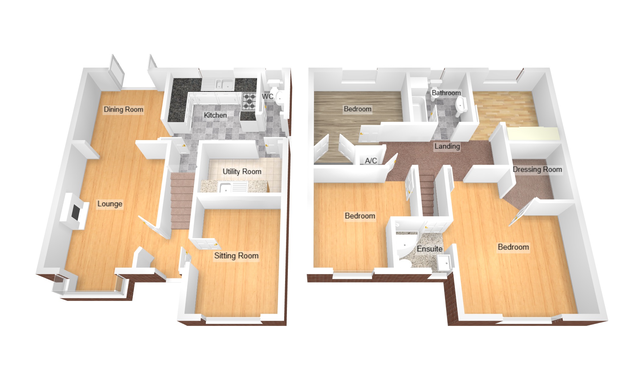 Floorplan for Bro Dirion, Bridgend