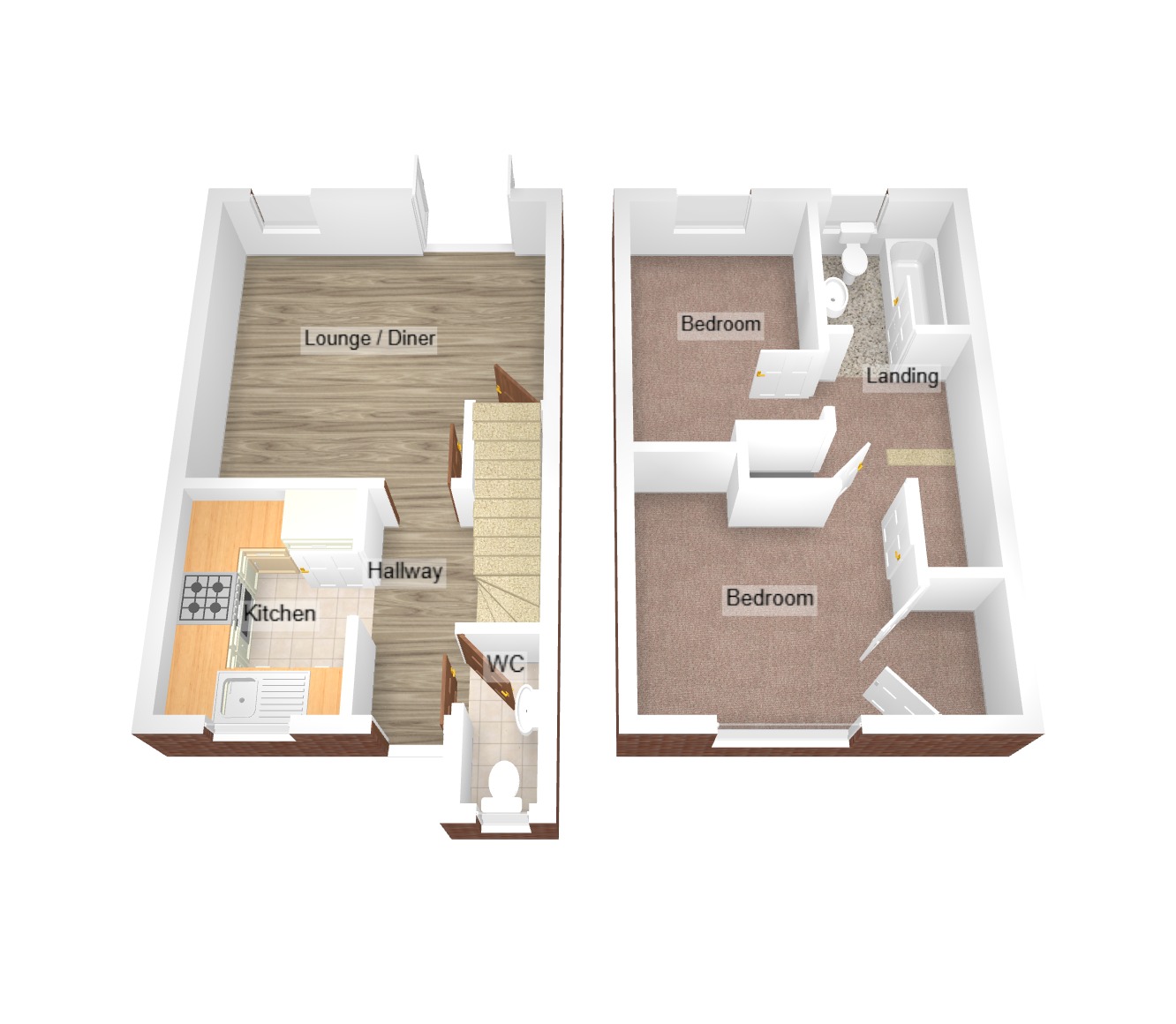 Floorplan for Banc Gwyn, Broadlands, Bridgend