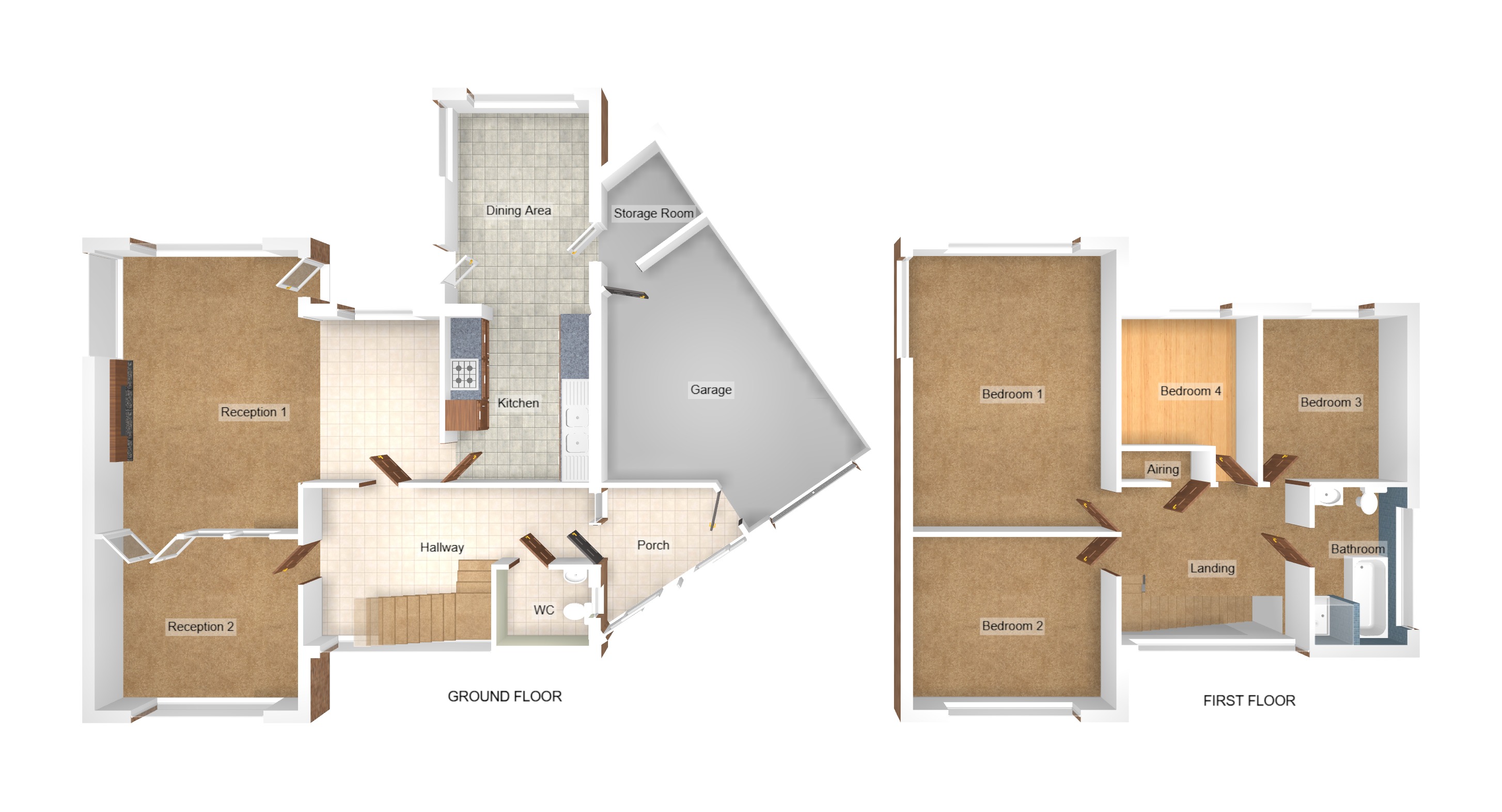 Floorplan for Maes Rhedyn, Baglan, Port Talbot