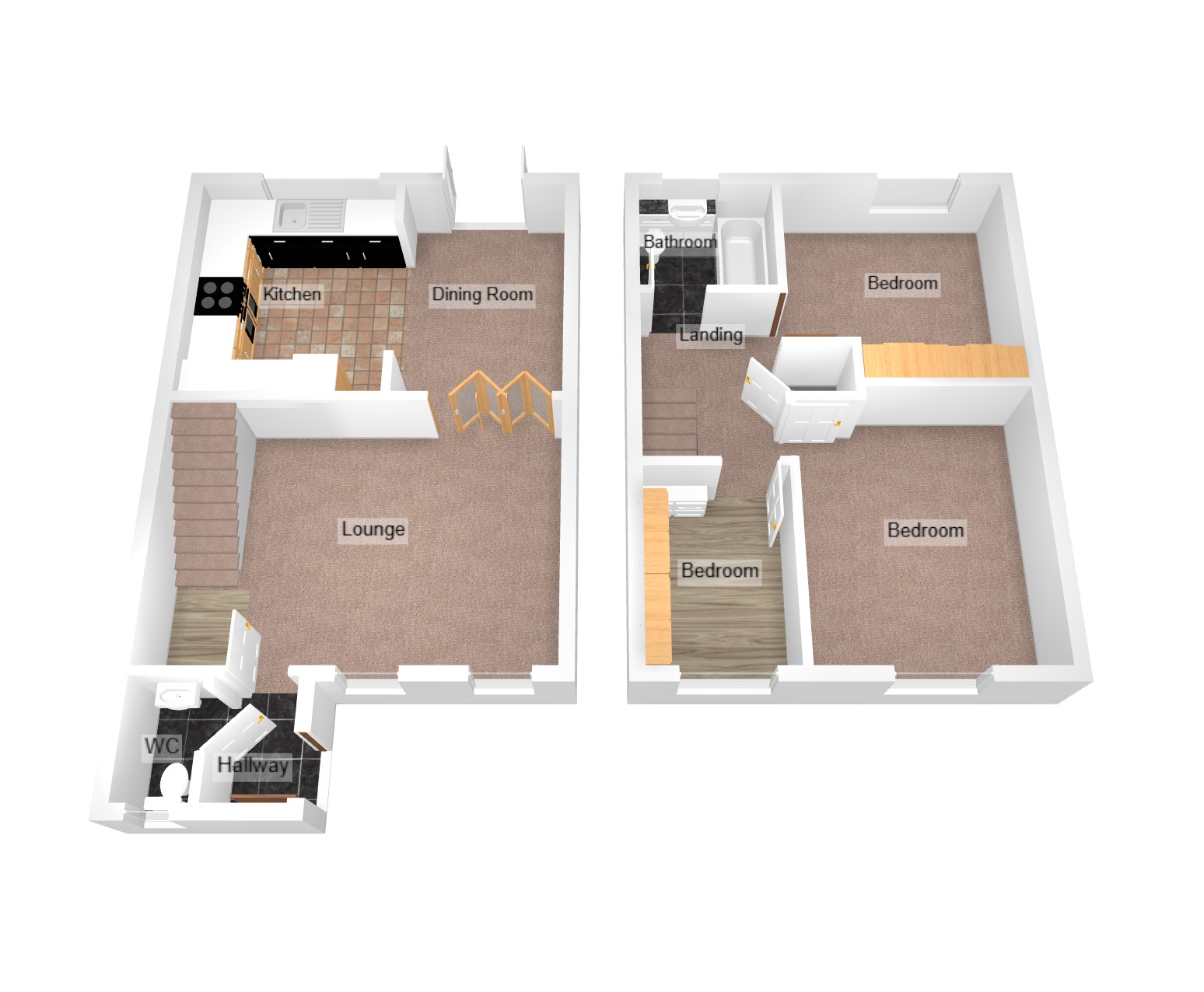 Floorplan for Angelton Green, Pen-Y-Fai, Bridgend