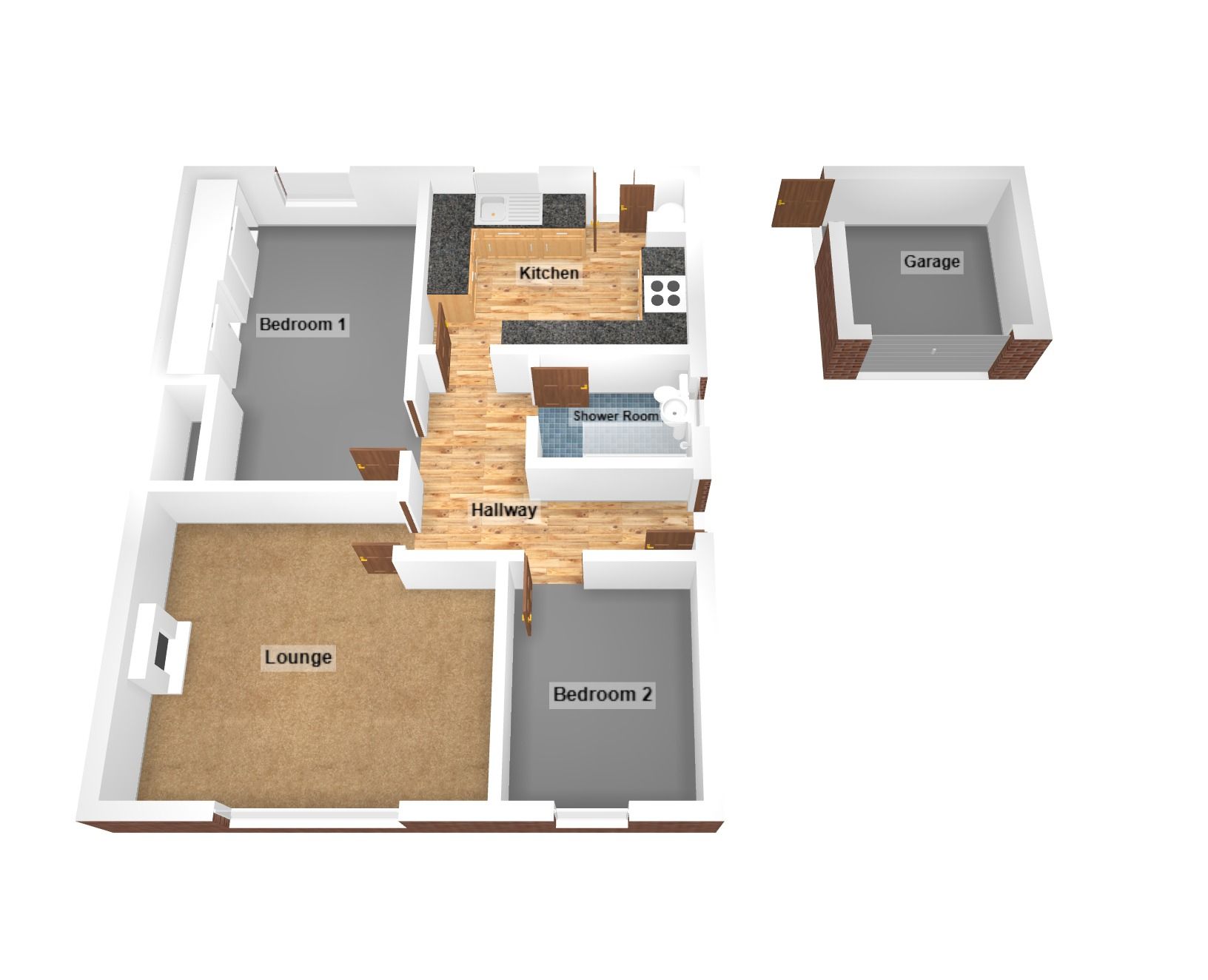 Floorplan for Elm Rise, Bryncethin, Bridgend