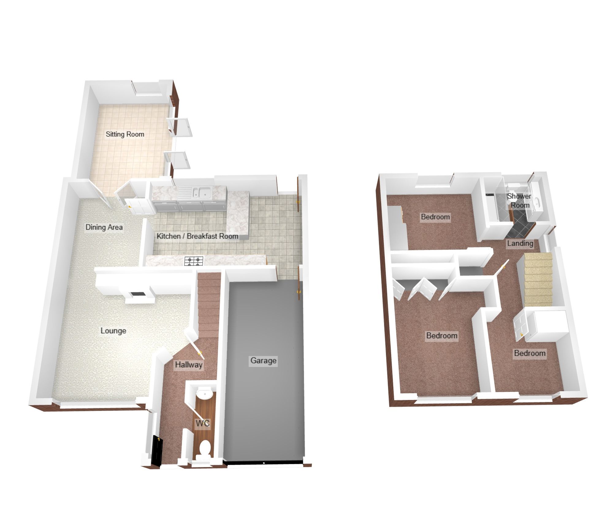 Floorplan for Maes Bryn, Bridgend, CF31