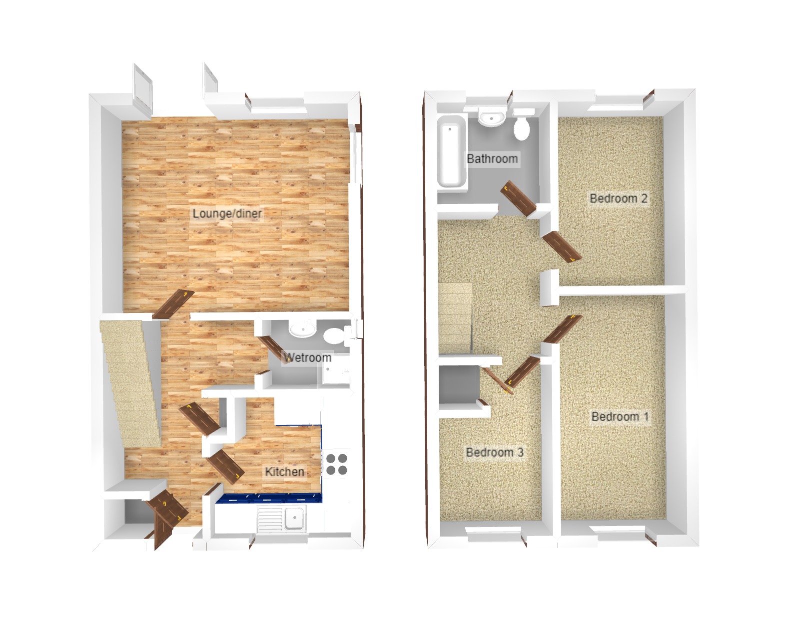 Floorplan for Ynys Y Wern, Cwmavon, Port Talbot