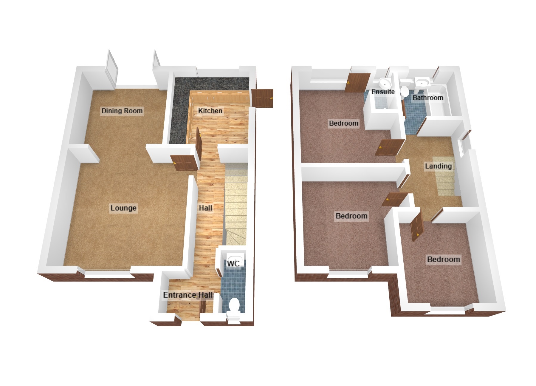 Floorplan for Maes Y Fedwen, Broadlands, Bridgend