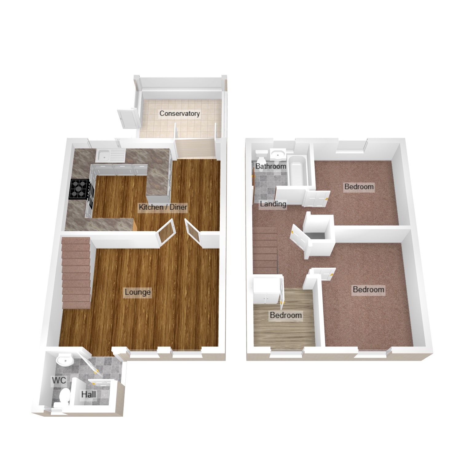 Floorplan for Angelton Green, Pen-Y-Fai, Bridgend